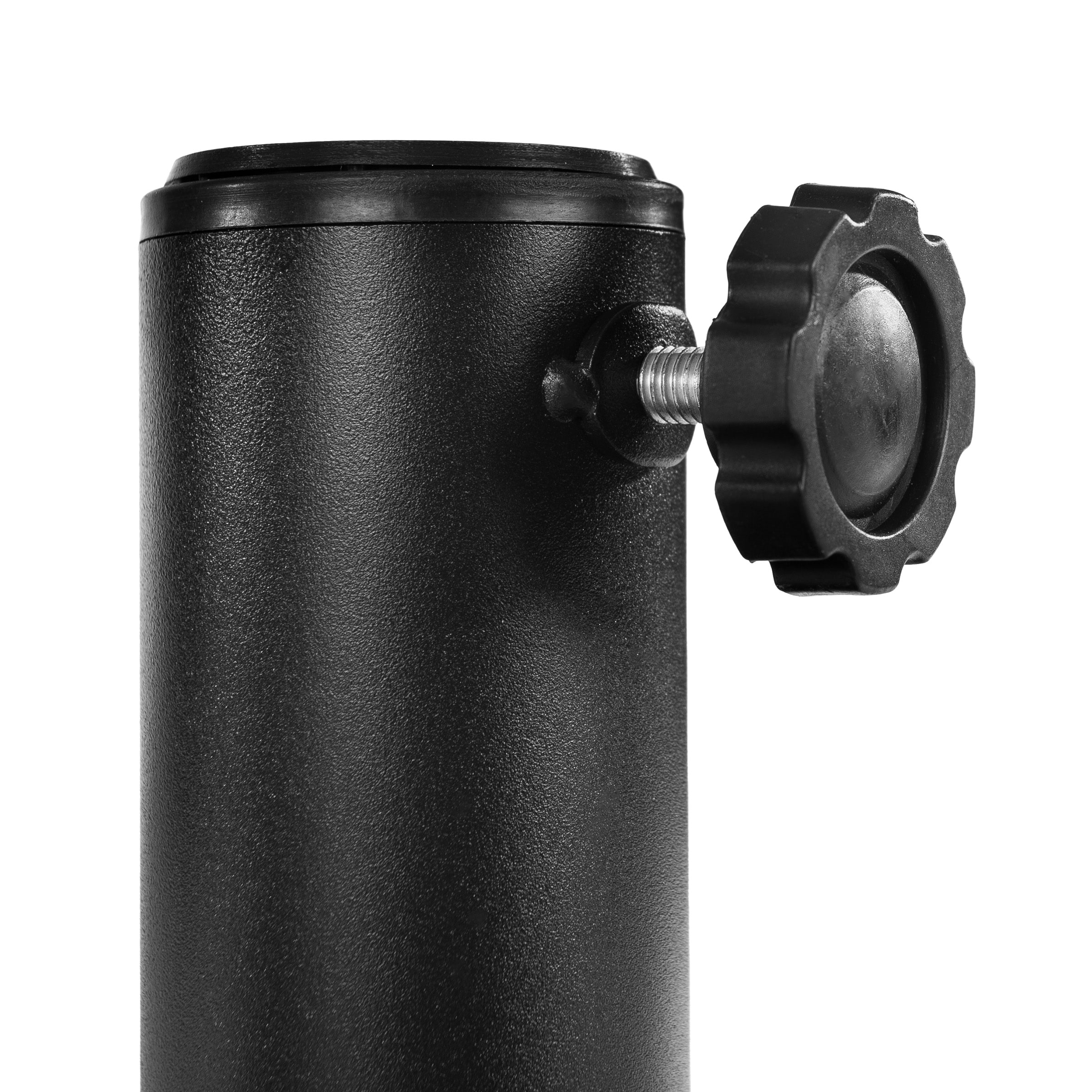 Black Half-Circle Metal Outdoor Patio Umbrella Base