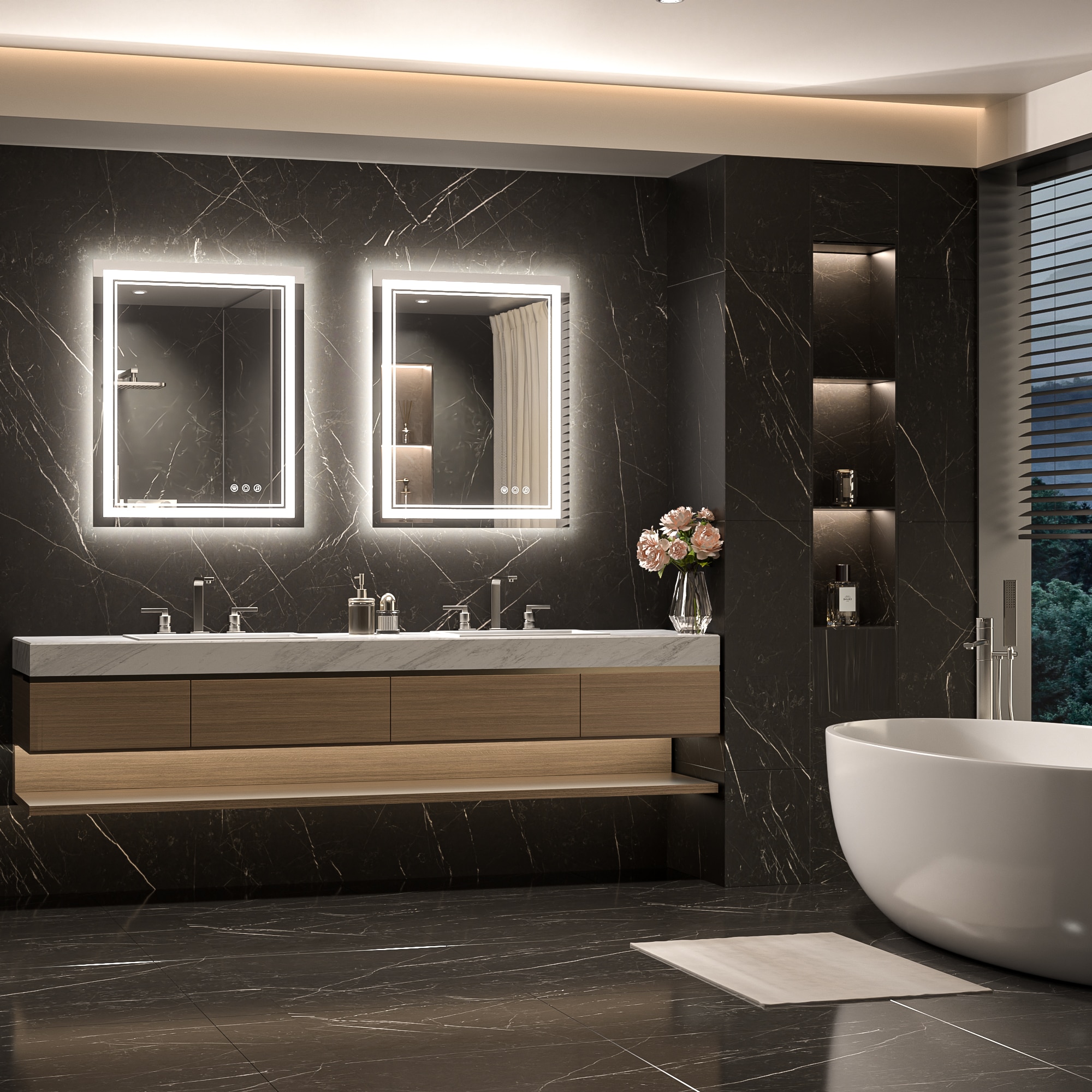 TETOTE LSC-TE-2430-B64 Framed-Bath-Mirrors - View #2