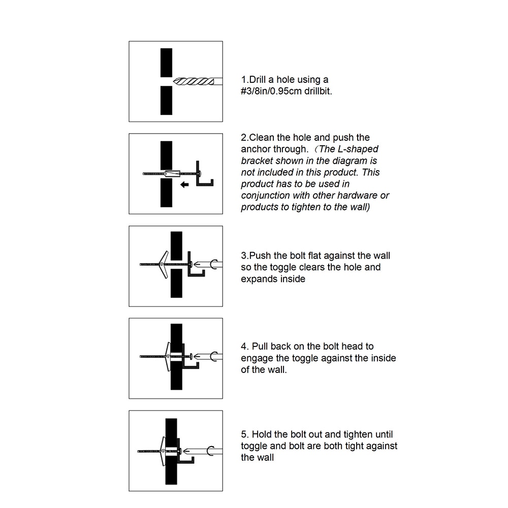 Project Source 1/8-in x 3-in Zinc-plated Interior Anchor Bolt (4-Count ...