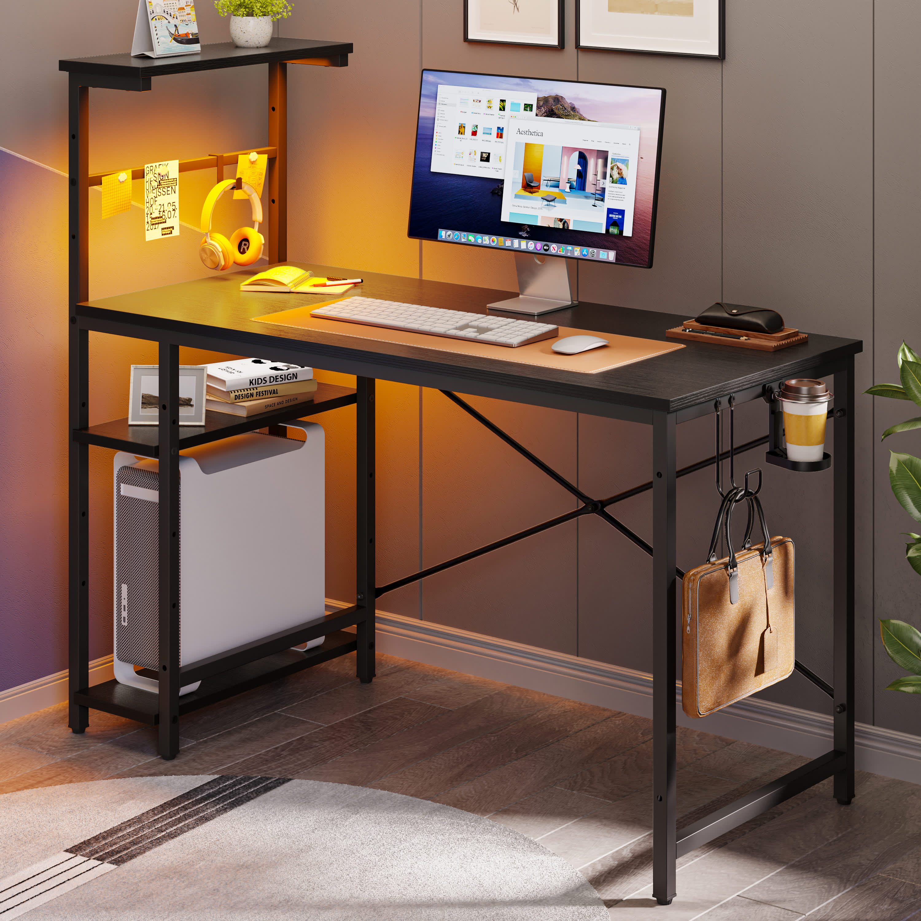 Bestier LOW-H101111D-BLKG desks - View #3
