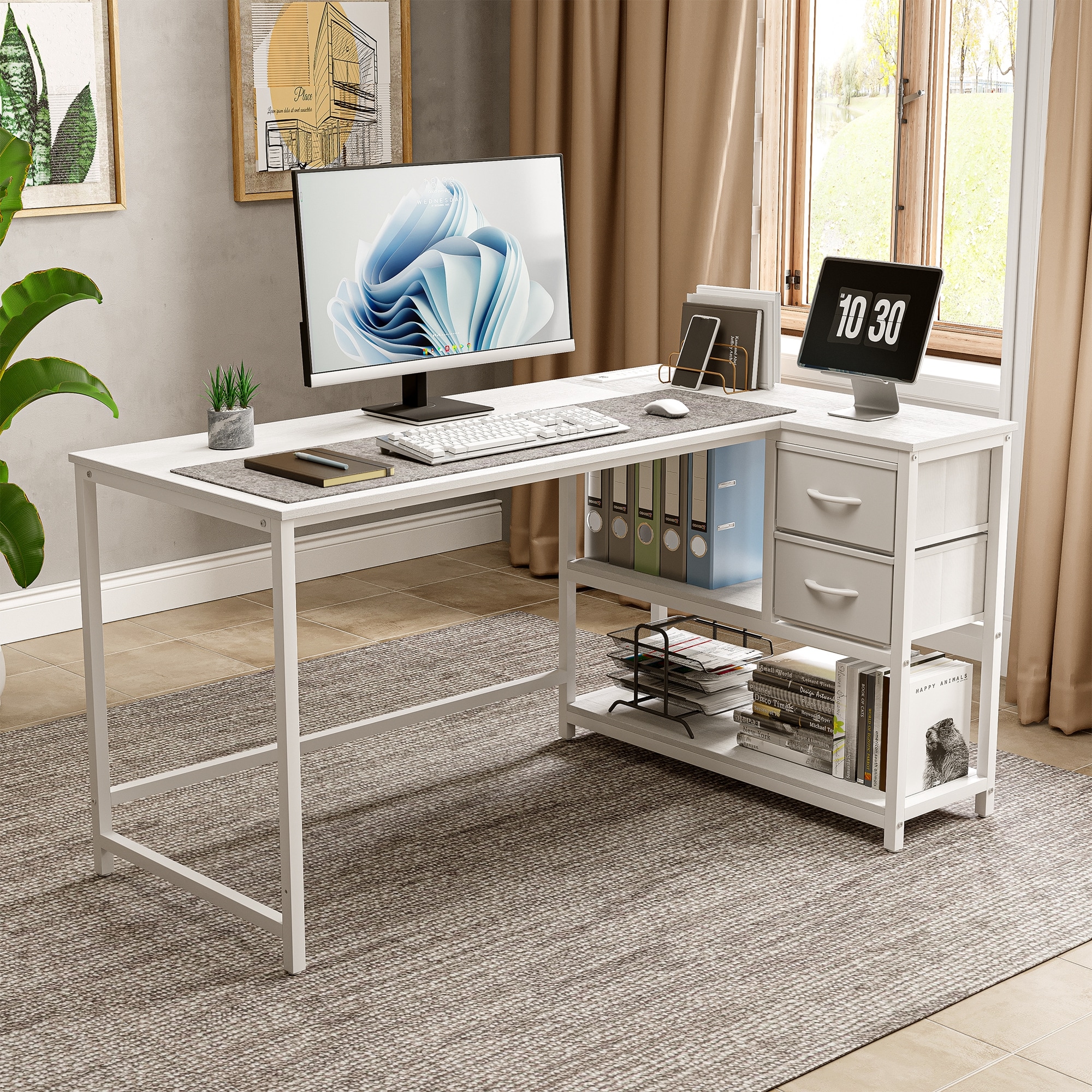 Crestlive Products CL-WT007WHT desks - View #2
