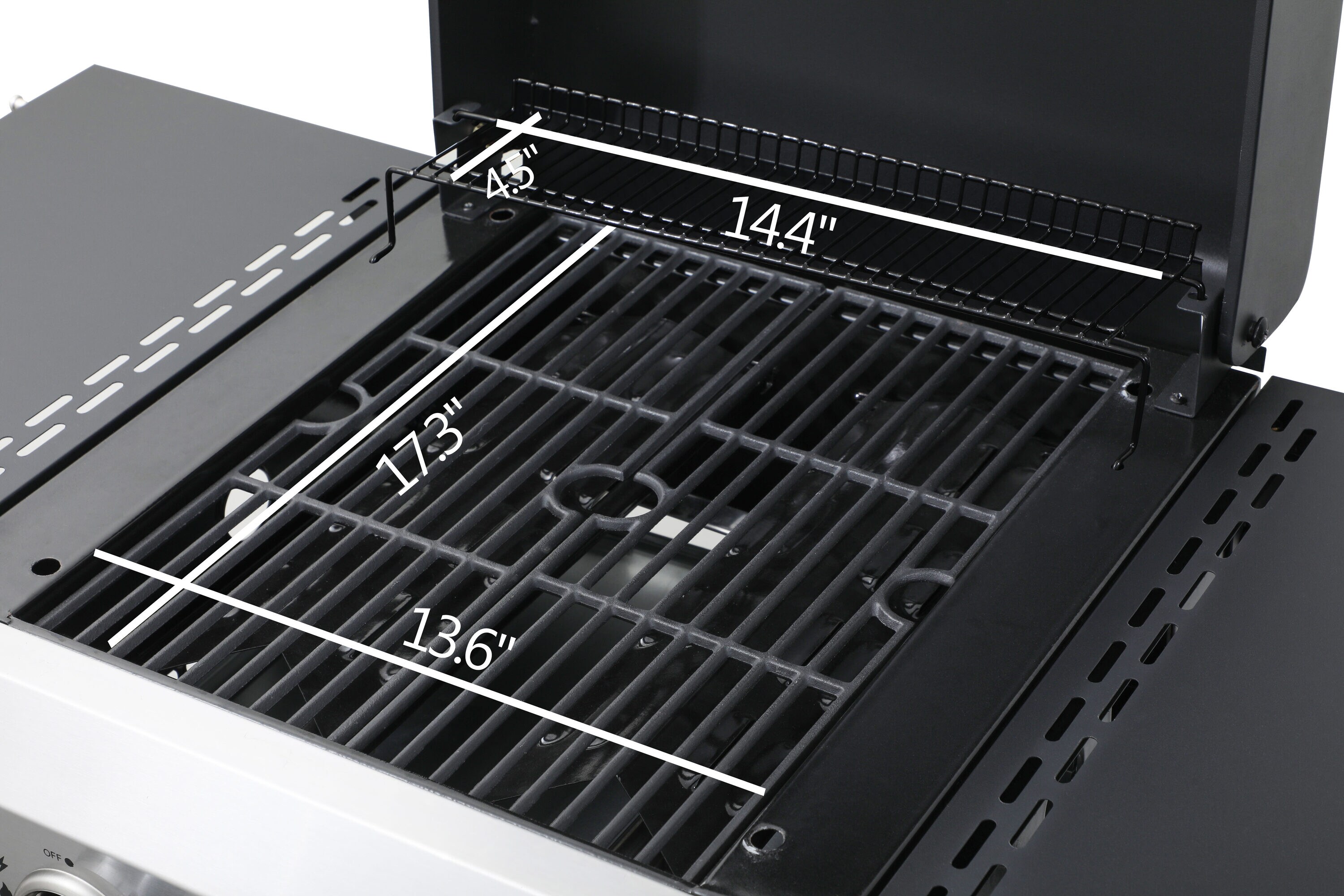 Lycvki CP05 Gas-Grill-Cookgrates-Warmracks - View #4