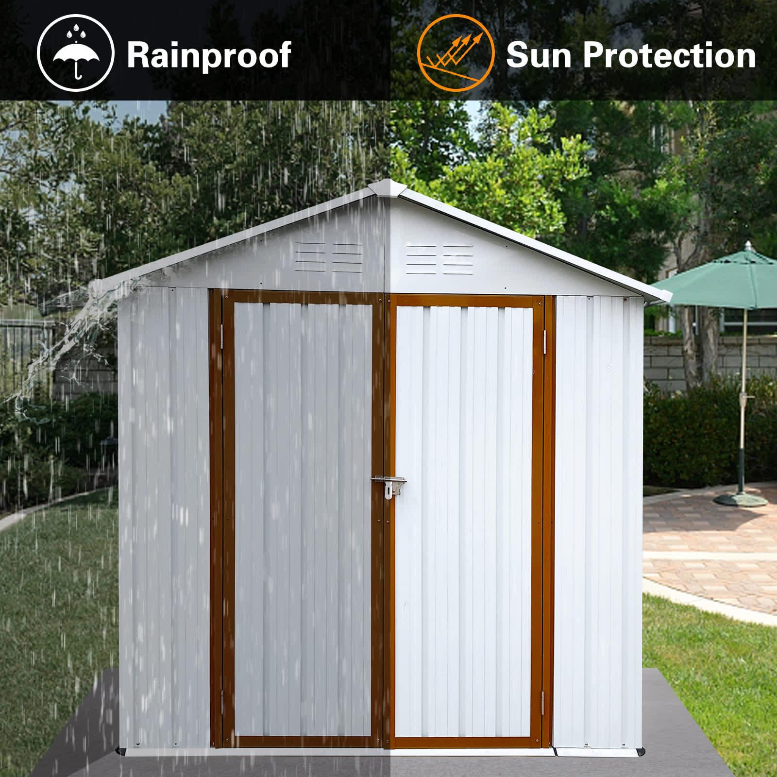 Vynxaria LEDD0487DJHWXZ0005 Metal-Storage-Buildings-Sheds - View #8