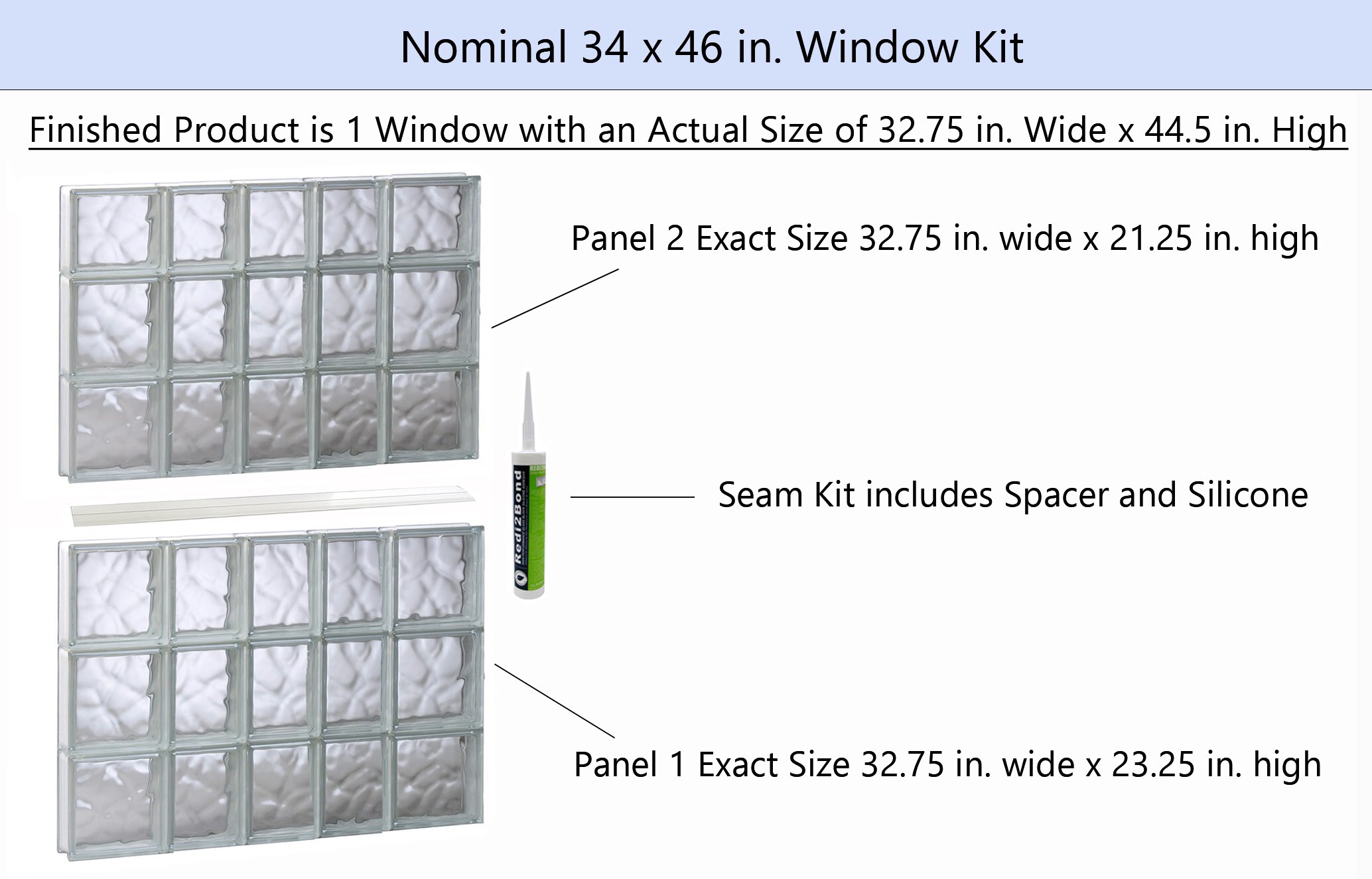 REDI2SET S3446DC Glass-Block-Windows - View #2