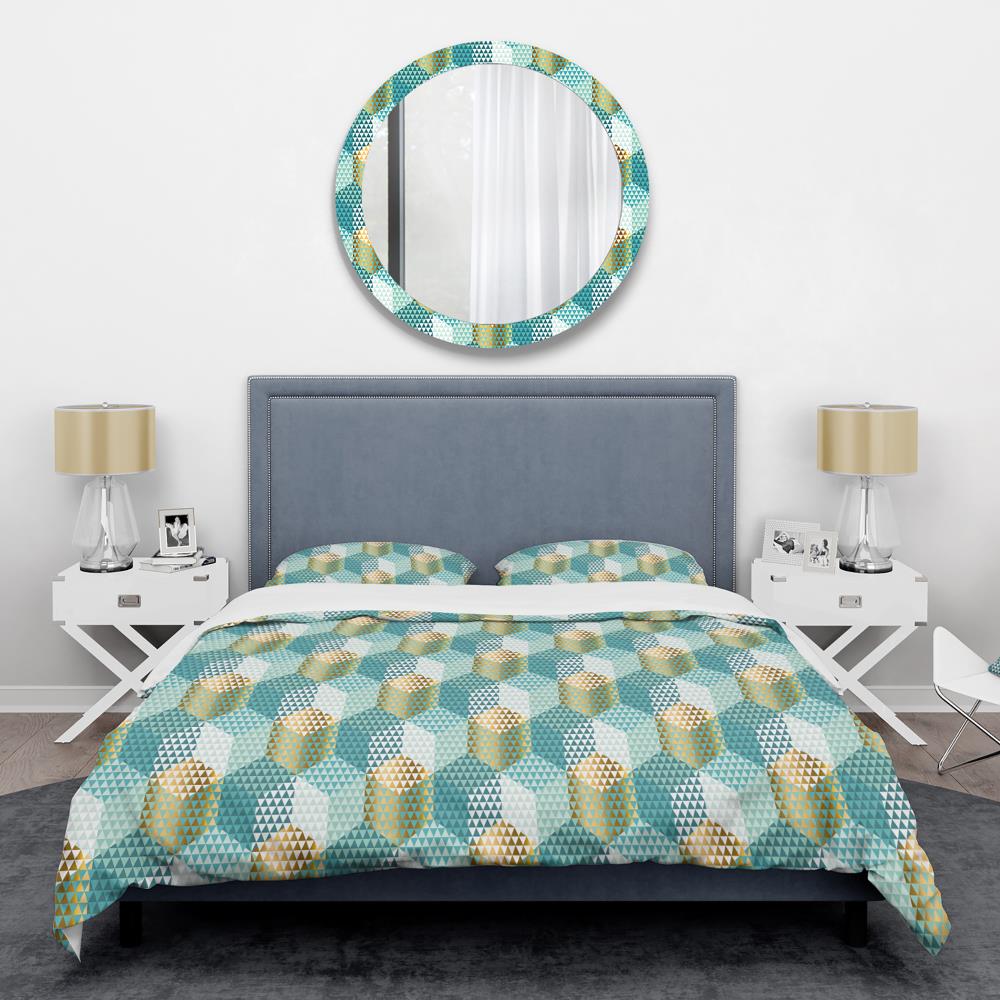 Designart BED24316-Q 3 -Piece Multi-Color Queen Duvet cover Set