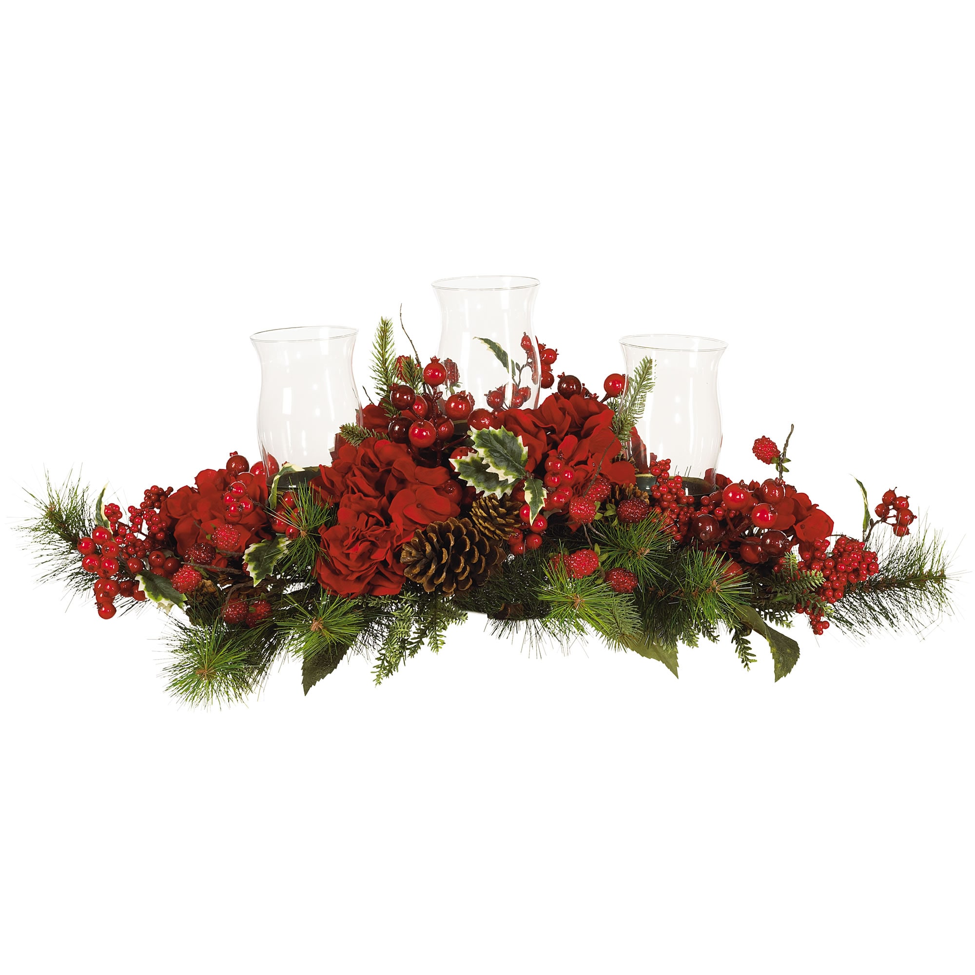 Nearly Natural 4659 13-Inches Tabletop Decoration Poinsettia Christmas Decor