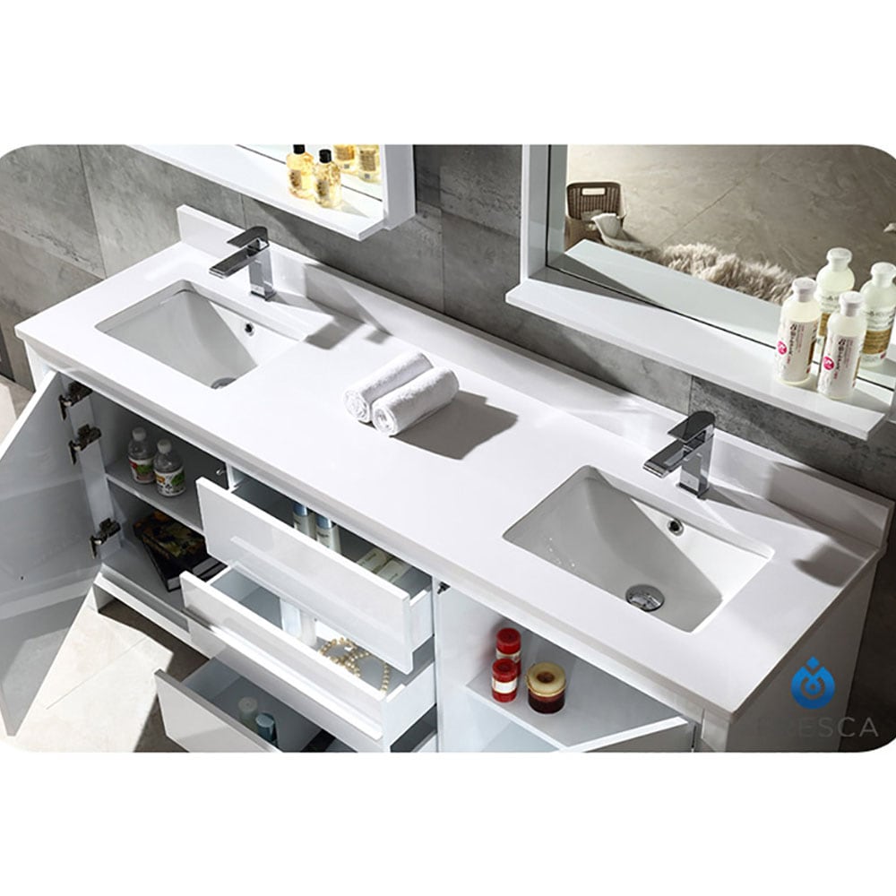 Fresca FCB8172WH-CWH-U Bath-Vanity-Combo - View #4