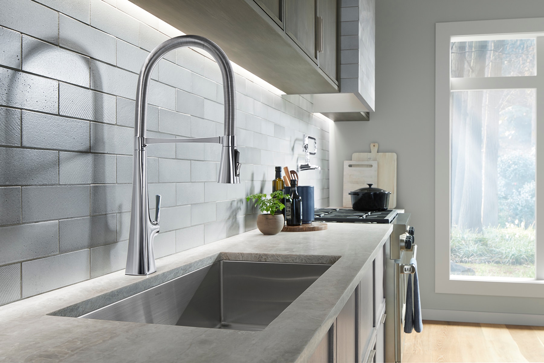 KOHLER K-22060-CP Kitchen-Faucets - View #2