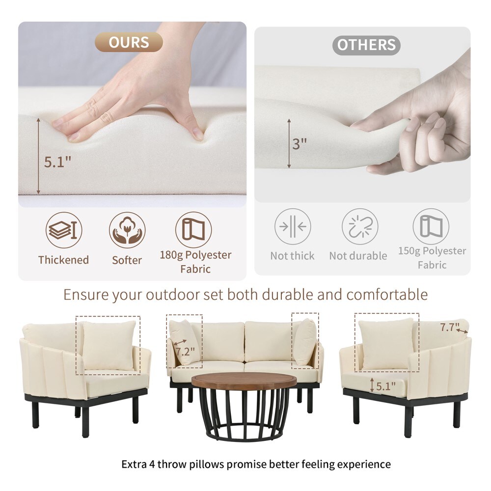 Mondawe MA-N7G210GY Patio-Conversation-Sets - View #3