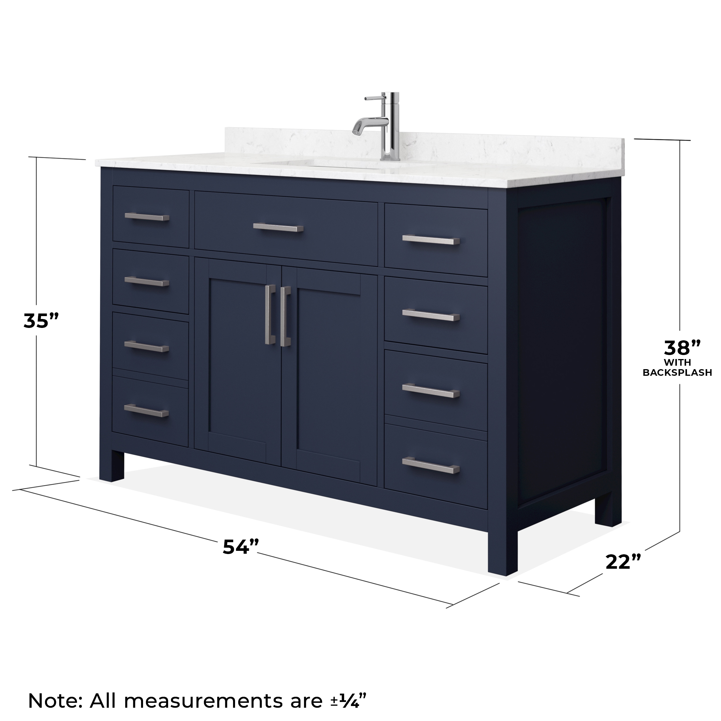Wyndham Collection WCG242454SBNCCUNSMXX Bath-Vanity-Combo - View #5