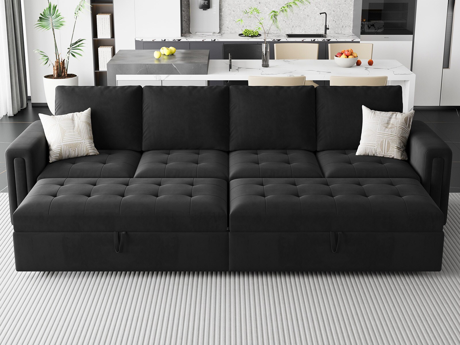 Belffin BF067-A2G-BLACK futons - View #3