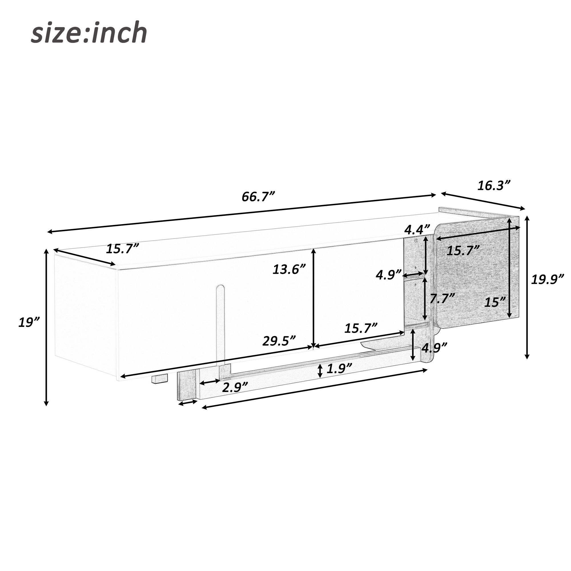 ToolCat LDSG-20-WS Tv-Stands - View #7