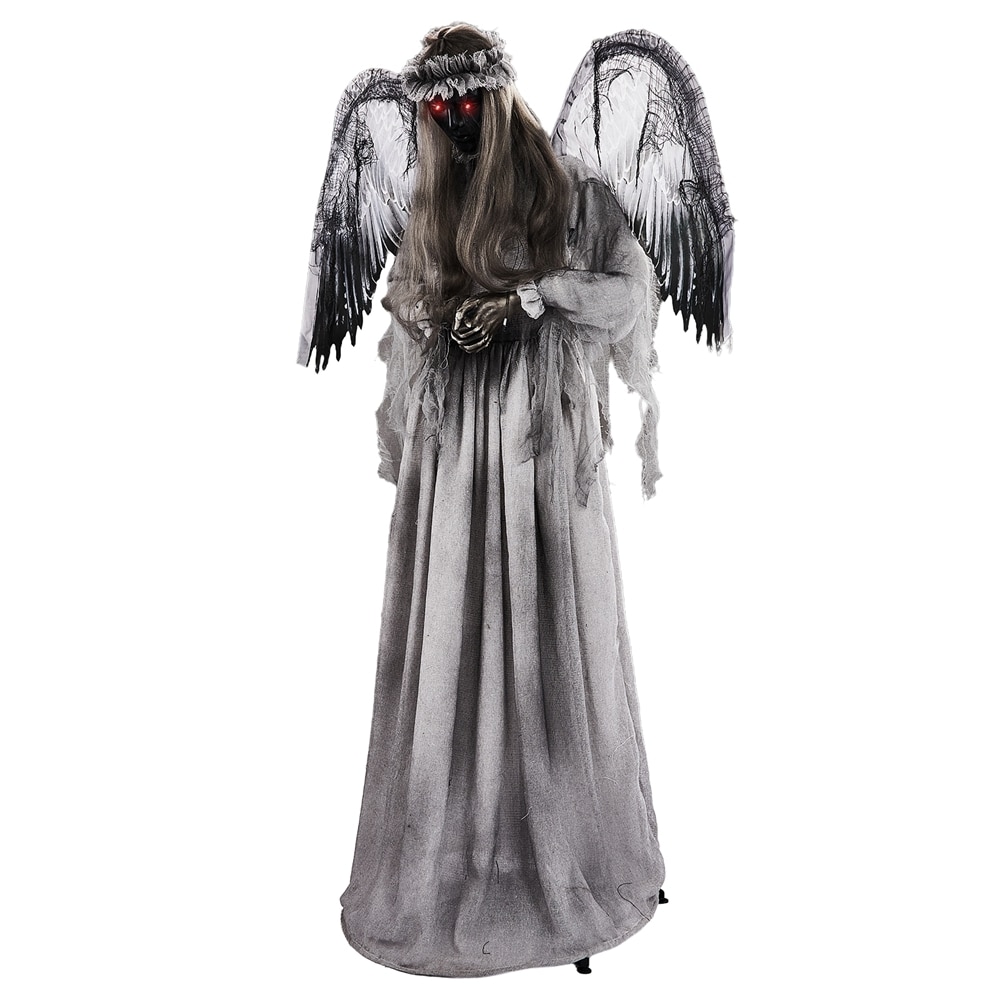 SUNOYAR 5.7ft Weeping Angel Halloween Decoration Standing Animatronic