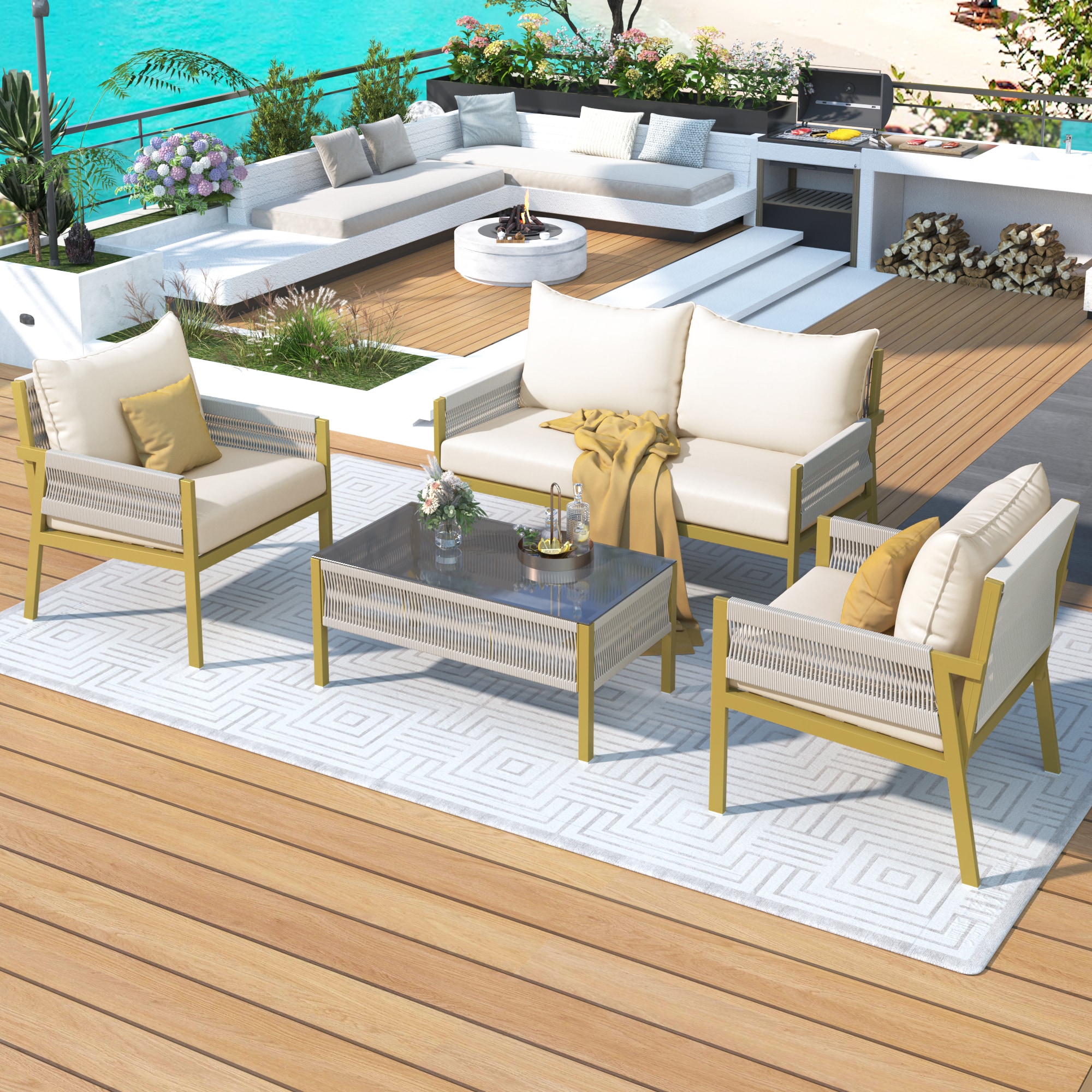 Direct Wicker DWS-SK000003AAZ Patio-Conversation-Sets - View #2
