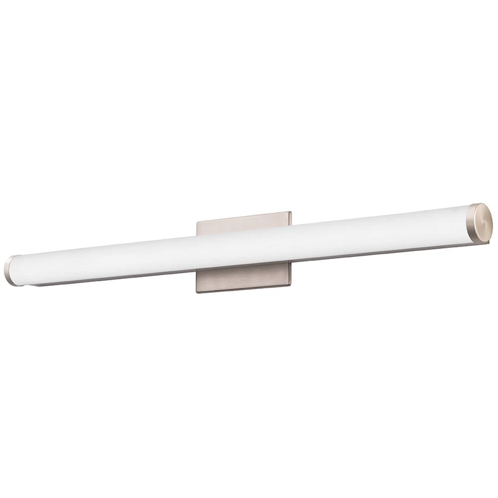 Lithonia Lighting Contemporary cylinder vanity 33.25-in 1-Light Brushed ...