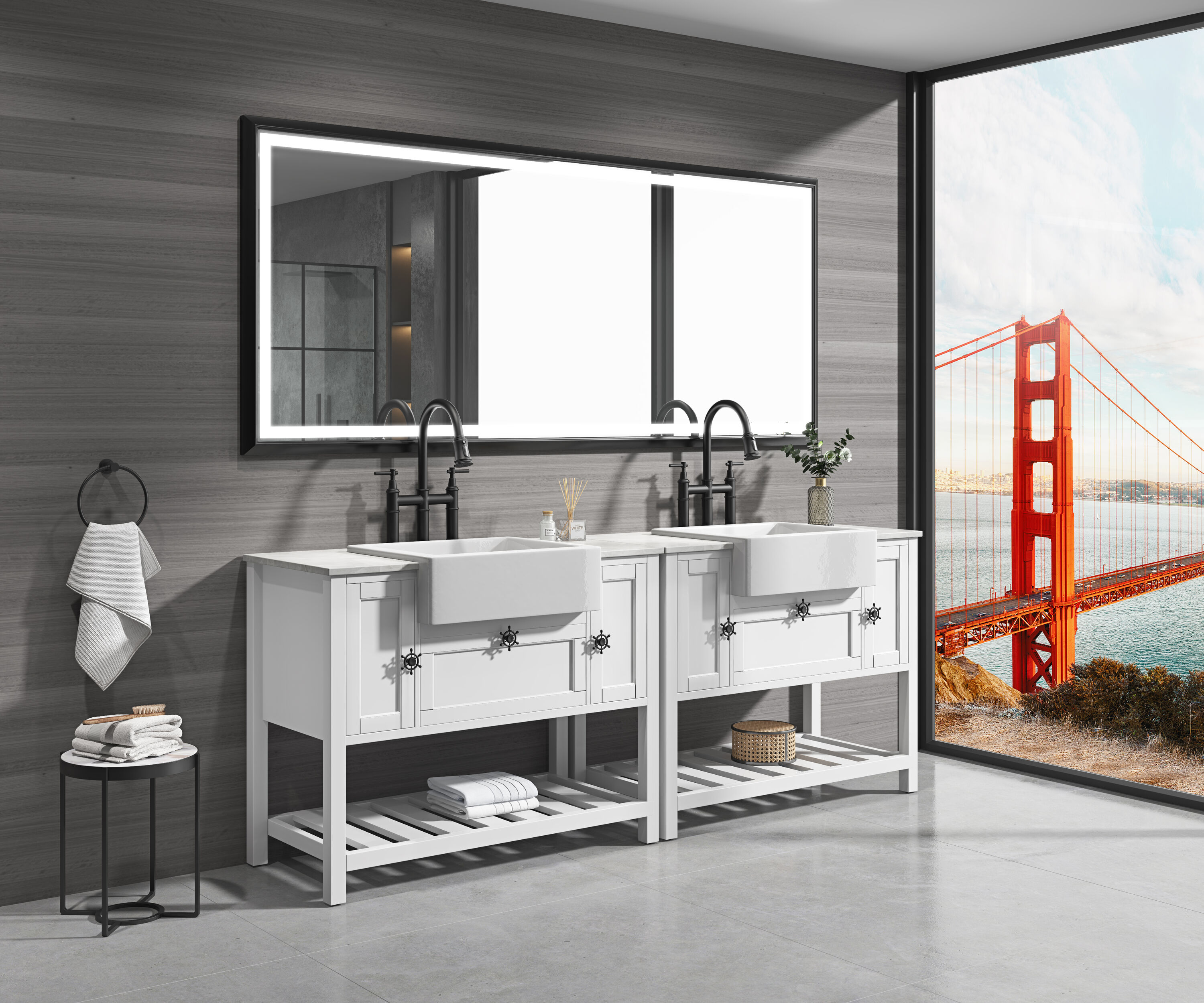 Vacolite KP-K988-MB-8 Framed-Bath-Mirrors - View #3