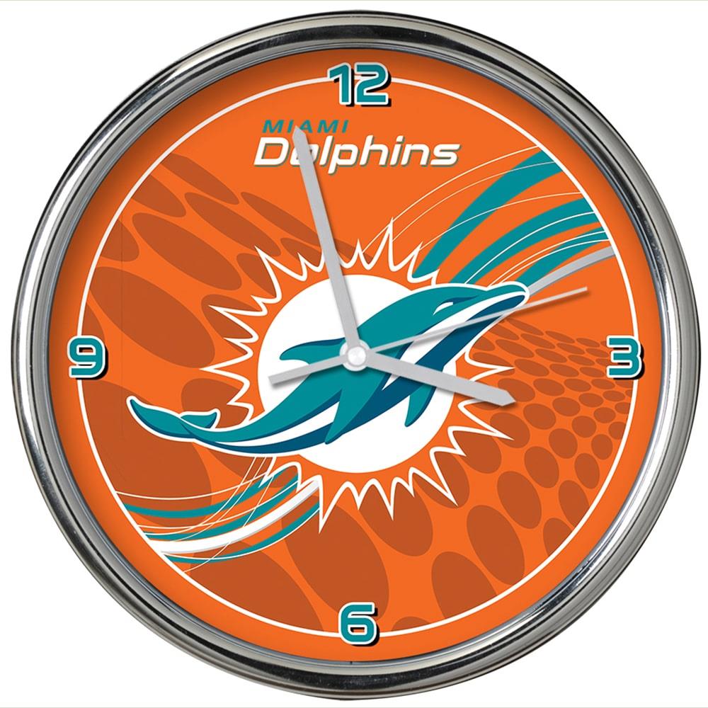 Miami Dolphins 9 Wall Clock