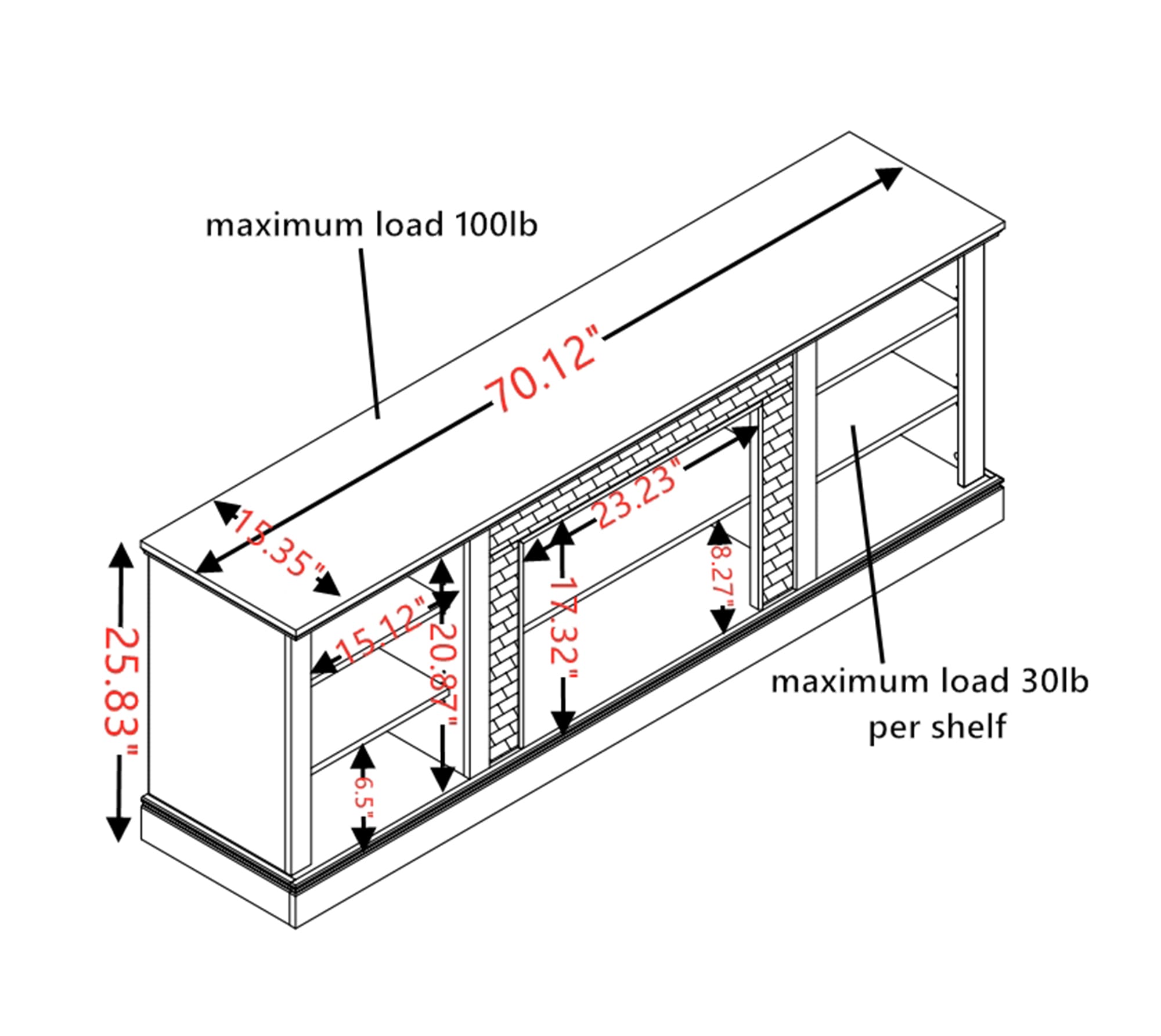 SINOFURN SYC160009BG Electric-Fireplaces - View #4