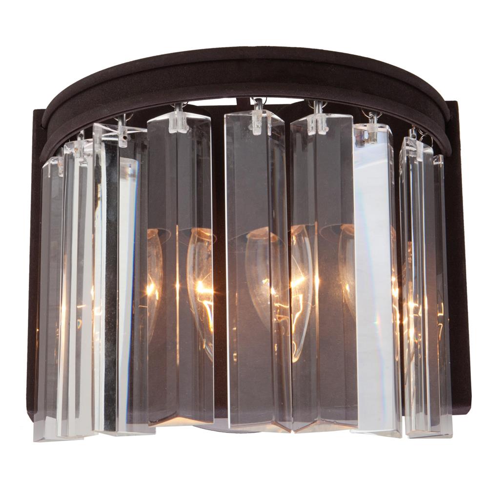 ARTCRAFT AC10402JV El Dorado 8.75-in W 2 -Light Matte Brown Transitional Wall Sconce