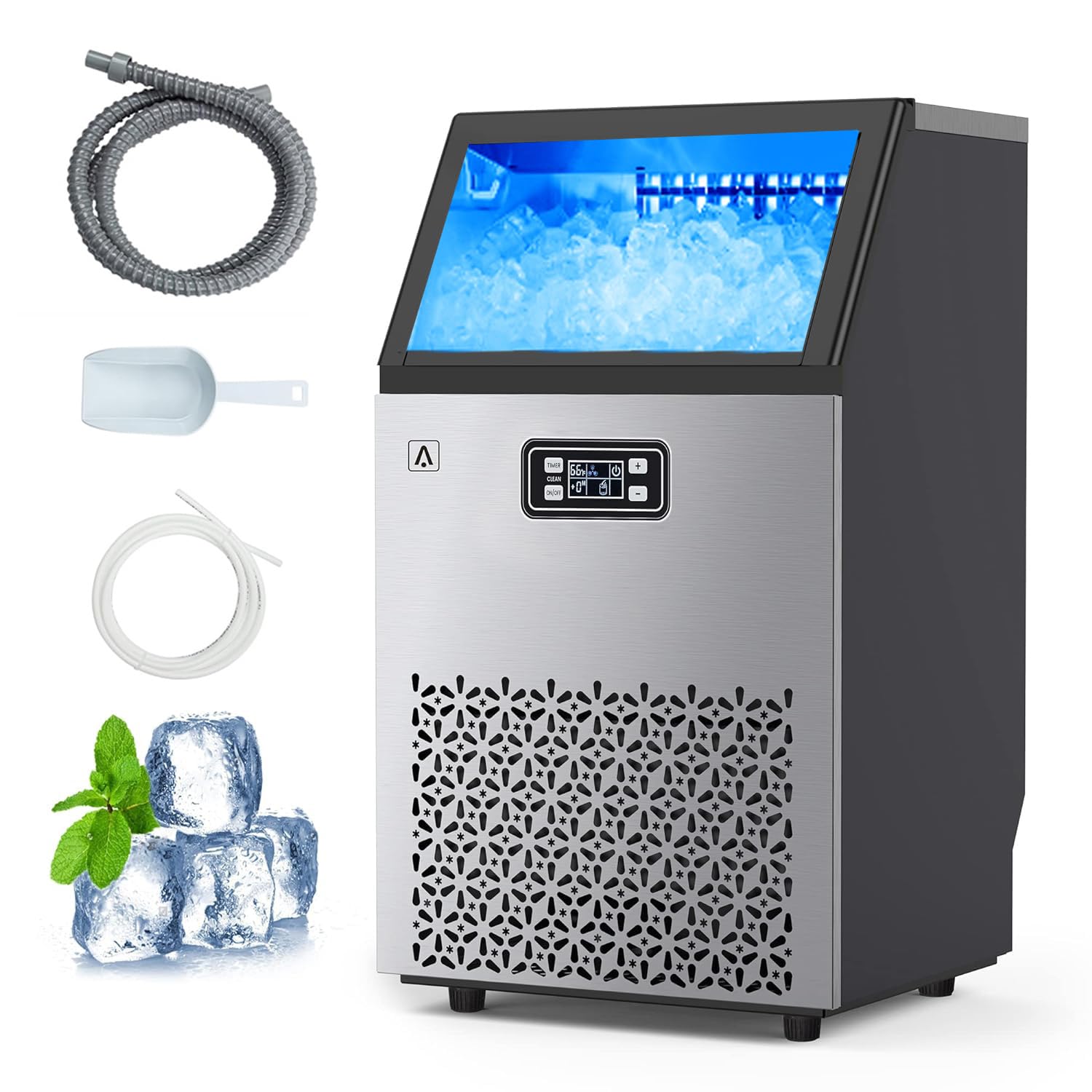 Qeetex LHF-DYQ-PHO-0X7QNH6K Commercial-Ice-Makers - View #2