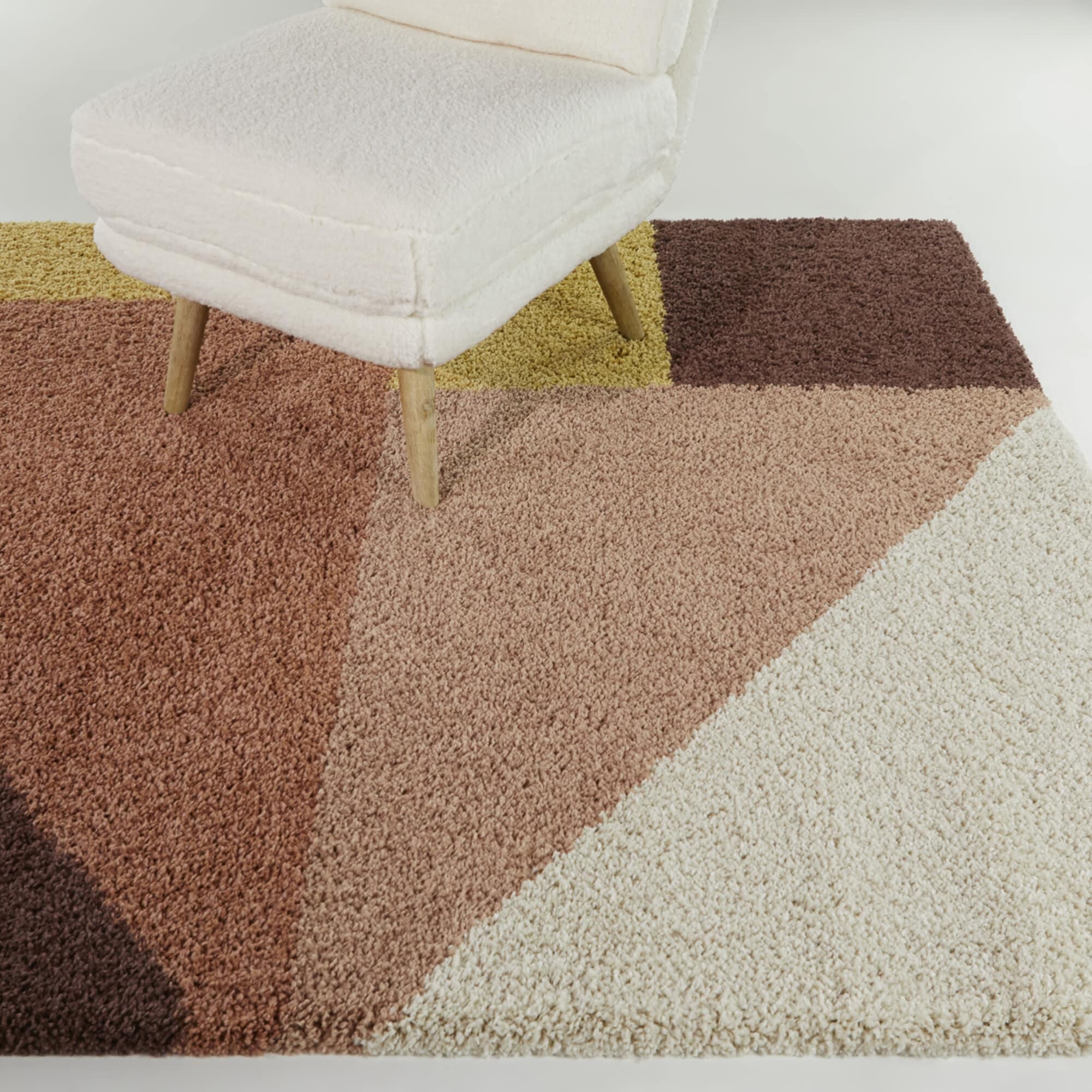 Balta 3106473 2 x 7 (ft) Loomed Polypropylene Burnt Orange Rectangular Indoor Geometric Bohemian/Eclectic Runner rug
