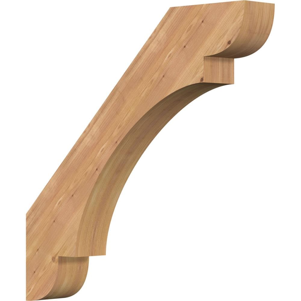 Ekena Millwork BRC06X36X36OLY00SWR 5-1/2-in x 36-in x 36-in Western Red Cedar Unfinished Wood Olympic Smooth Knee Brace