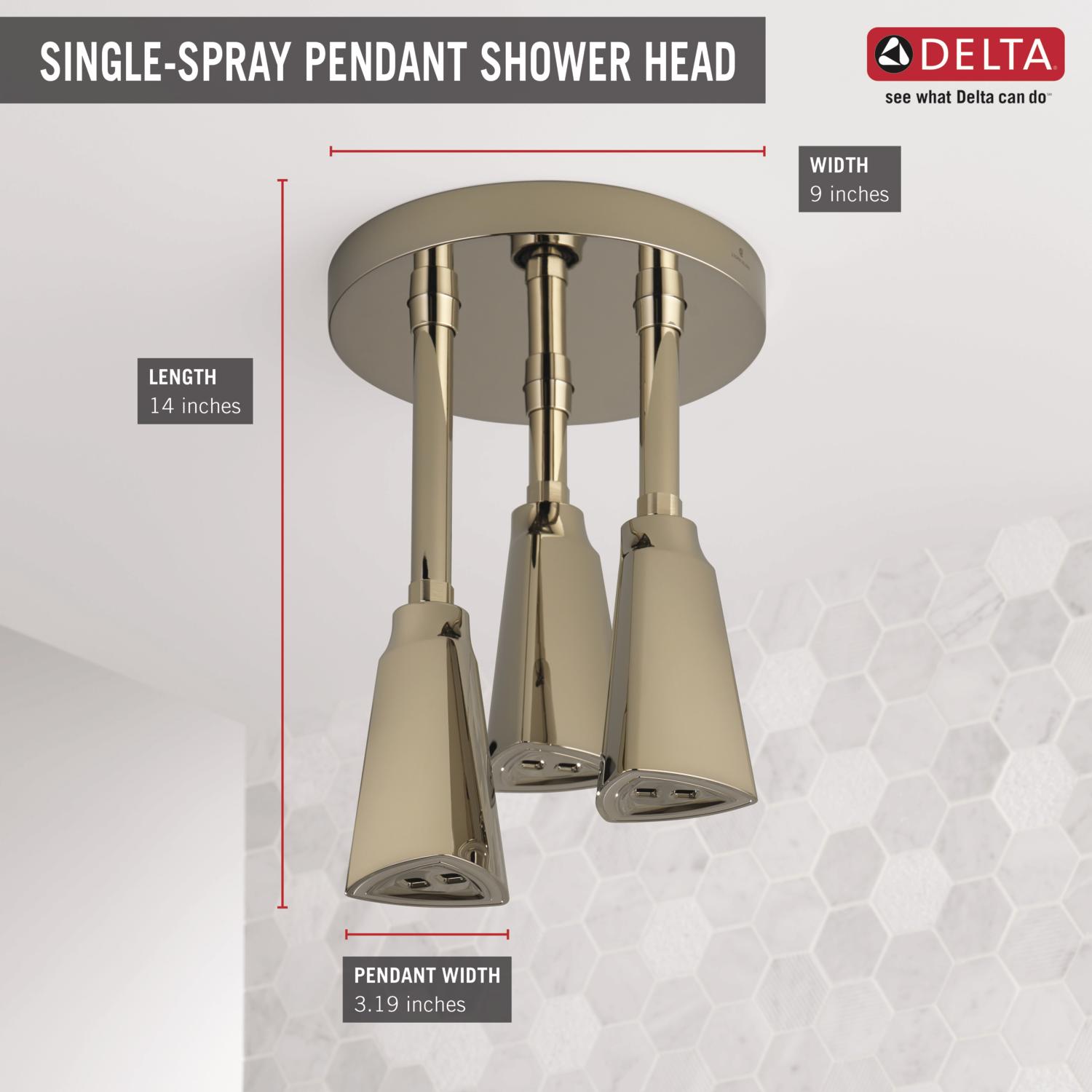 Delta 57140-PN25-L Fixed-Showerhead - View #4