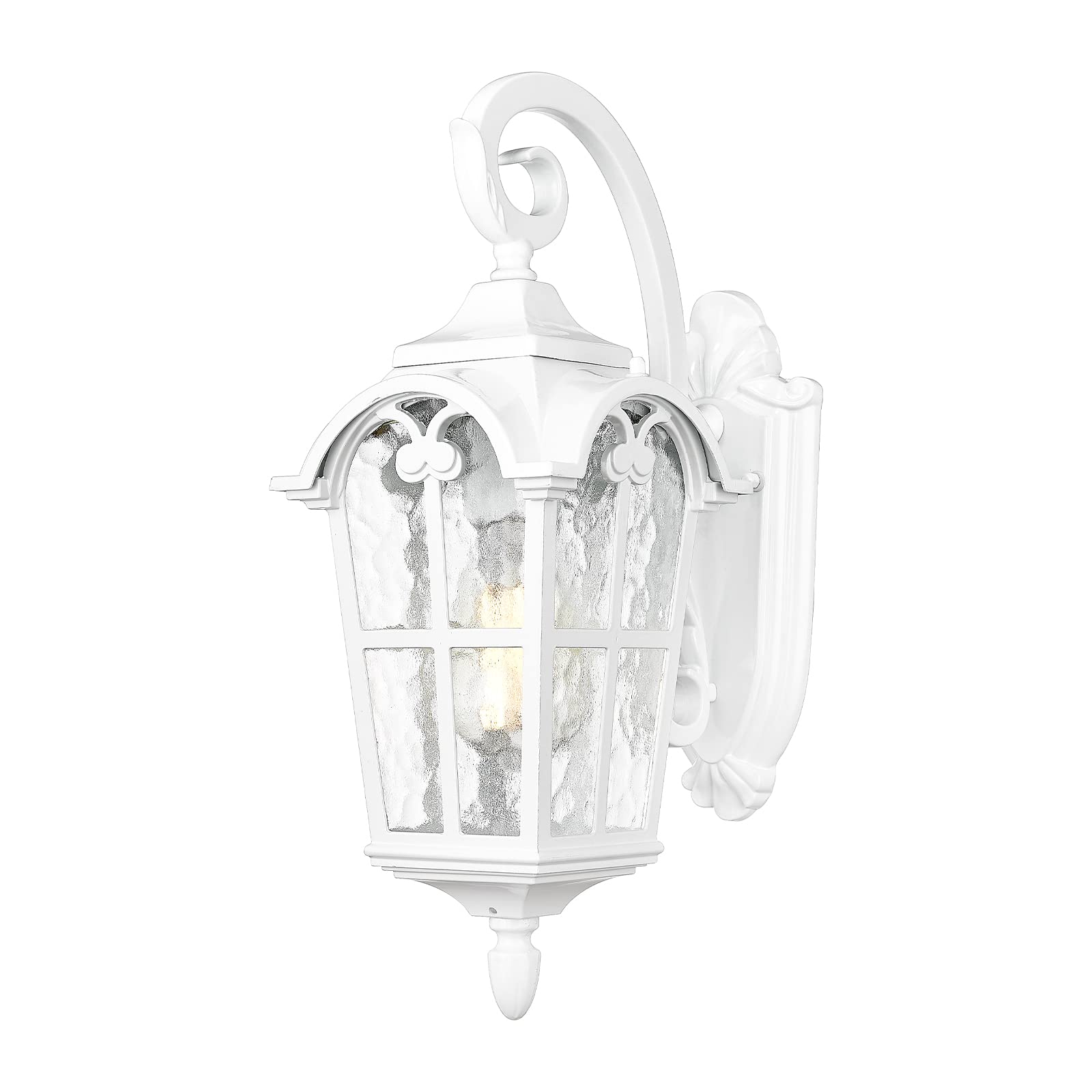 LTMATE LSWE215B WH JAZAVA 1 -Light 24.9-in H Matte Black Hardwired Outdoor Wall Light