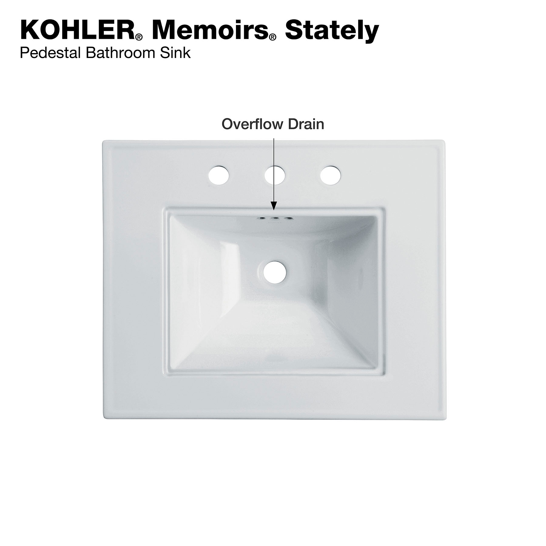 KOHLER R2345-8-0 Complete-Pedestal-Lavatories - View #7