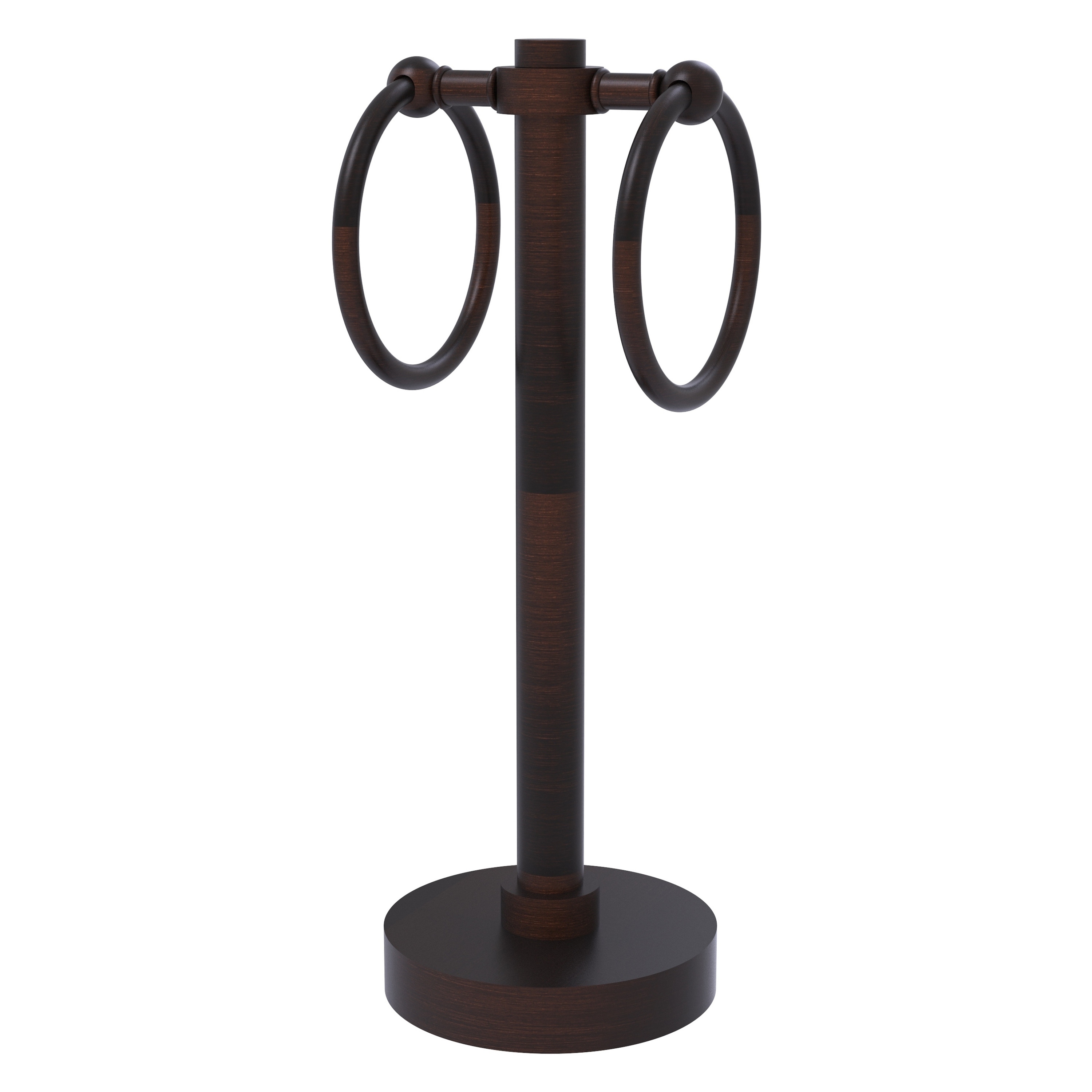 Allied Brass 953-VB Venetian Bronze Freestanding countertop Double Towel Ring