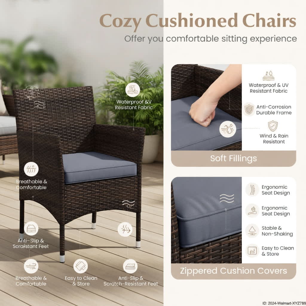 Choco Moon 5357740124127 Patio-Conversation-Sets - View #6