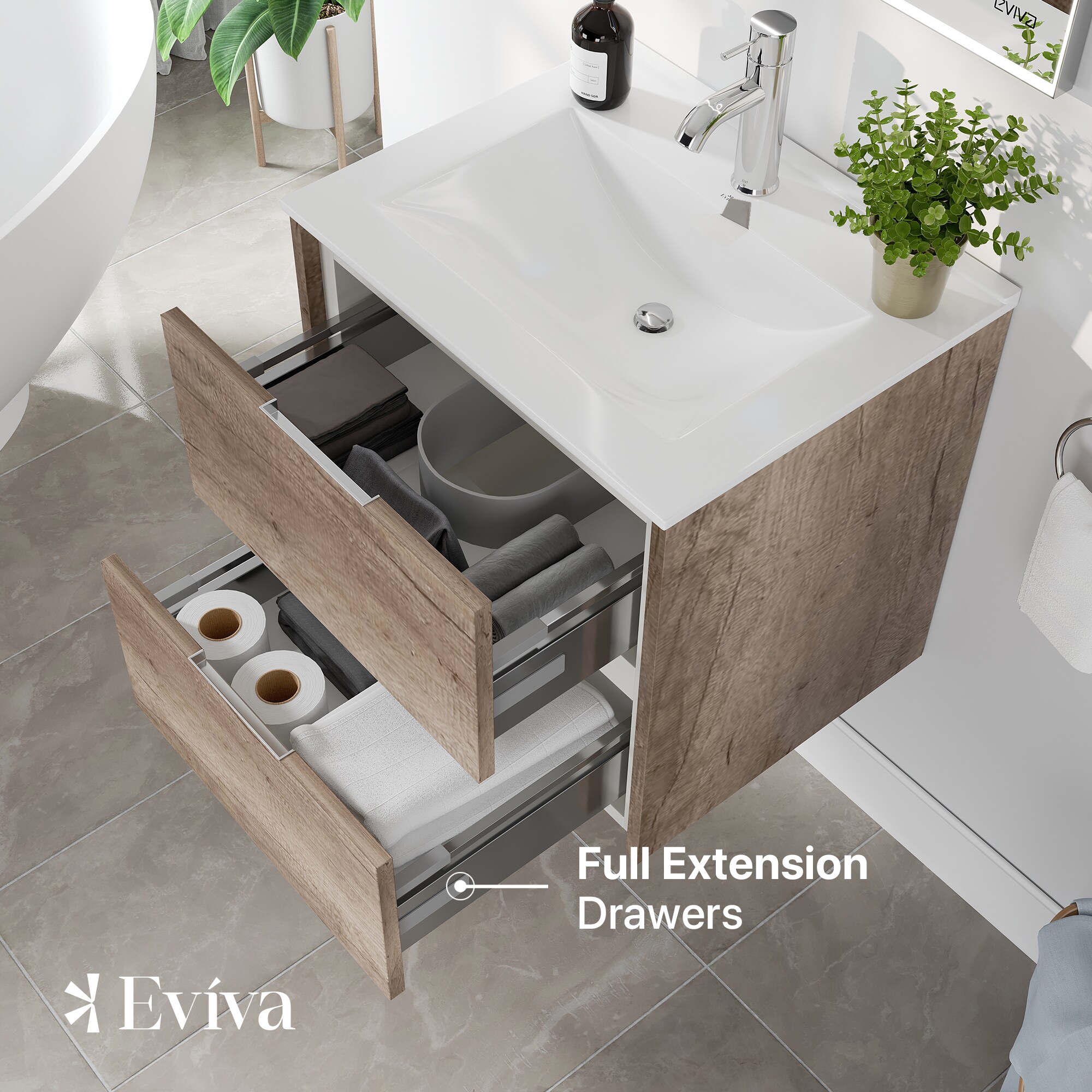 Eviva EVVN564-24GOK Bath-Vanity-Combo - View #5