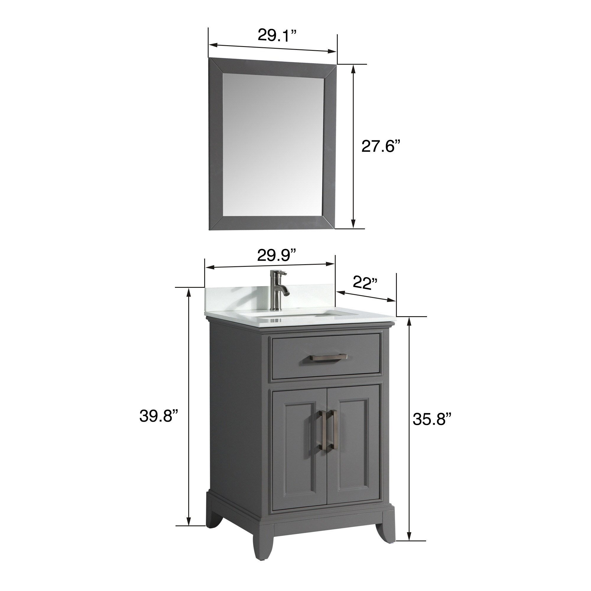 Vanity Art VA1030-G Bath-Vanity-Combo - View #13