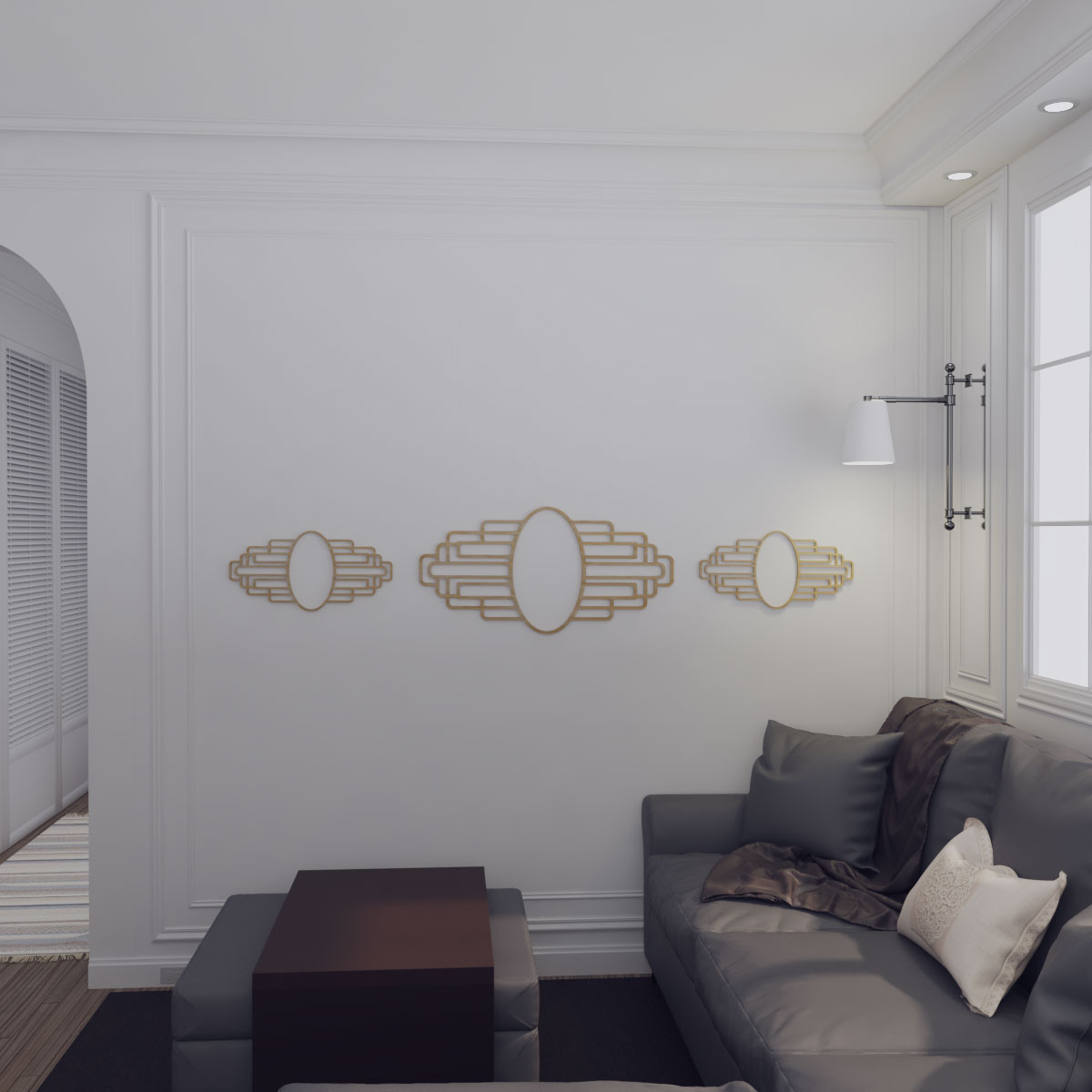 Ekena Millwork CMWP26X13X0250EBHI Ceiling-Medallions - View #10