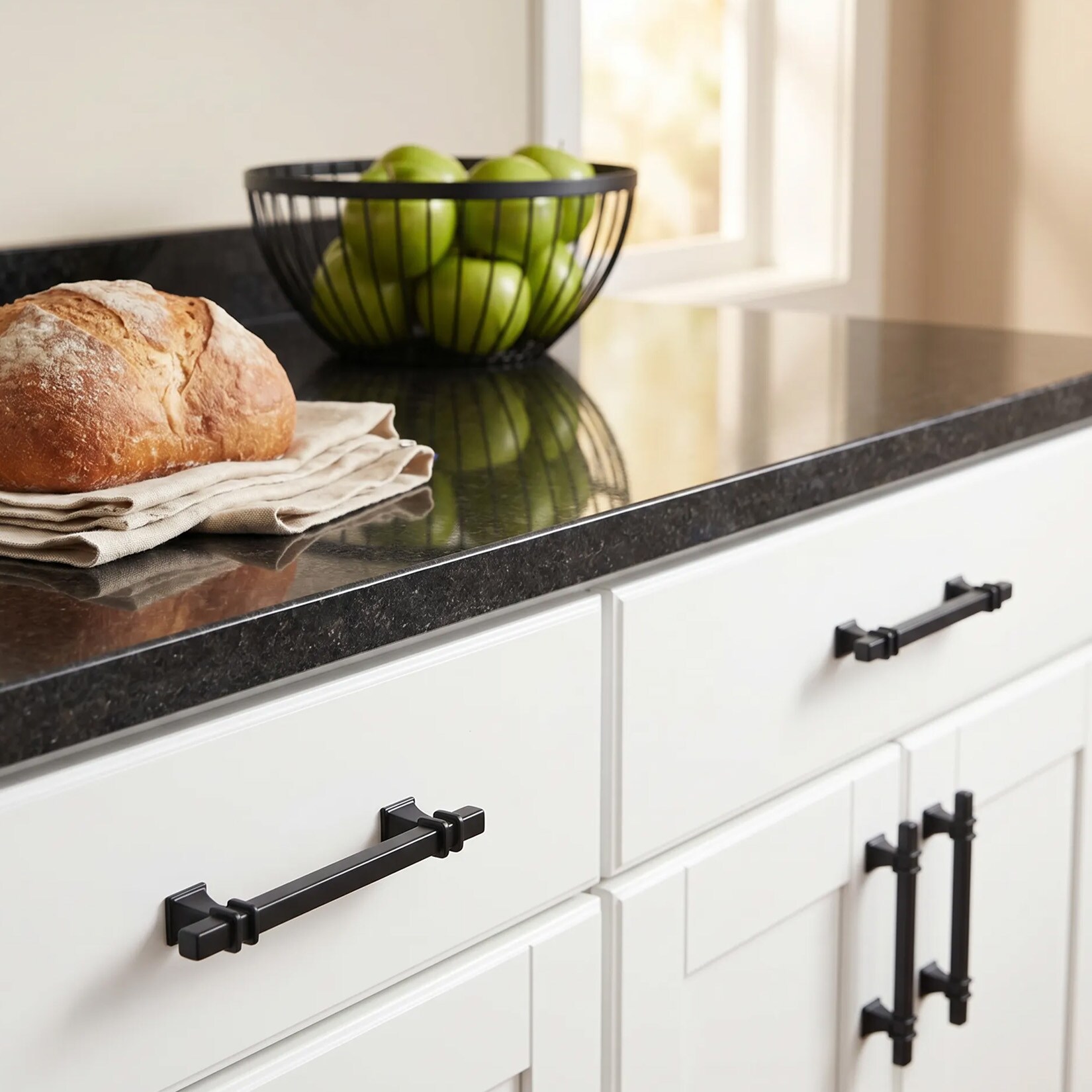 matte black dresser knobs IdealHouse 10 Pack Cabinet Handles 5 in Square Drawer Pulls Zinc Alloy Kitchen Cabinet Hardware with 3 in Hole Center Modern Pulls for Cabinets Dressers and Closets in the Cabinet sexy midi dress Star-Studded Details & Little Size:UK XS (In-Rental) 96 mm / 3