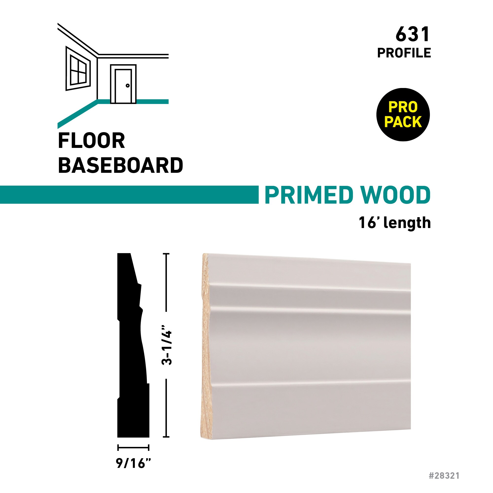 RELIABILT C 63116FJPMD Baseboard-Moulding - View #3
