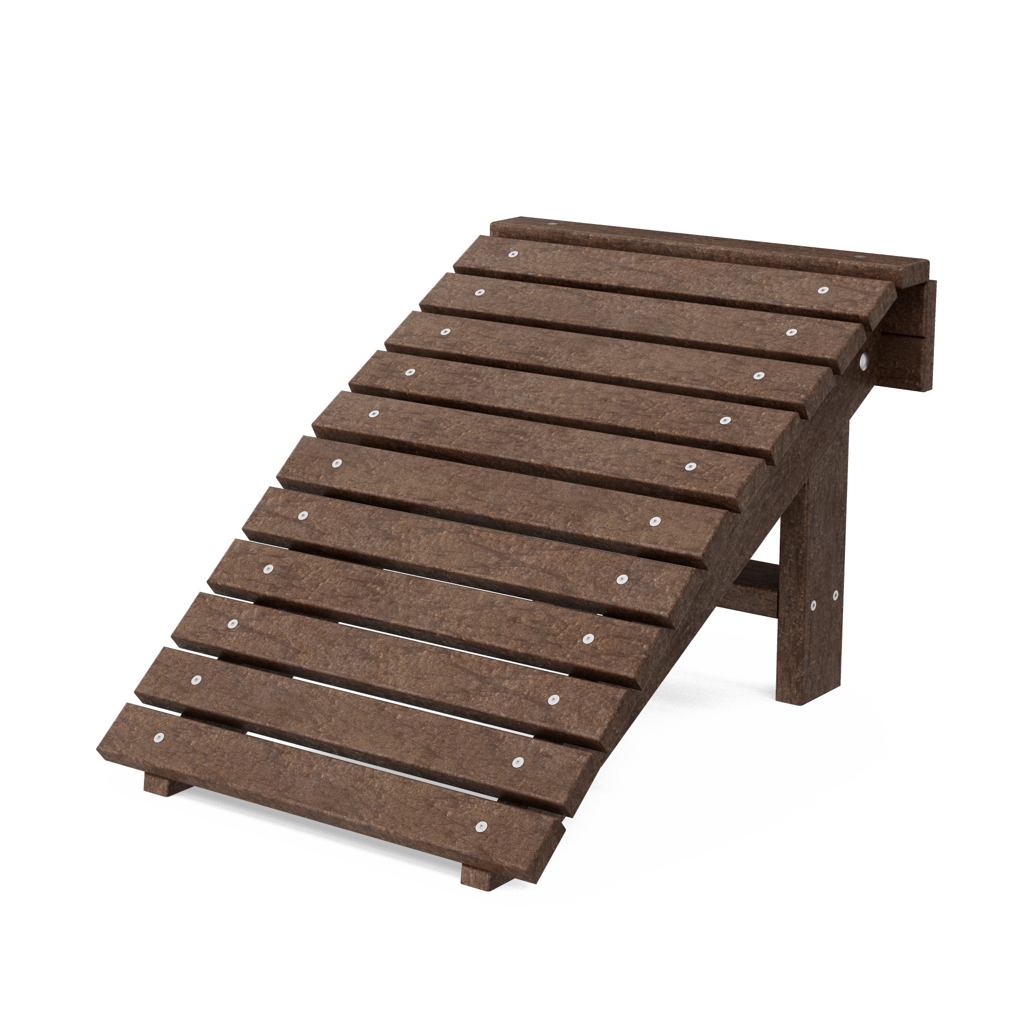 Wildridge LCC-116-TB Heritage Folding Tudor Brown HDPE Foot stool
