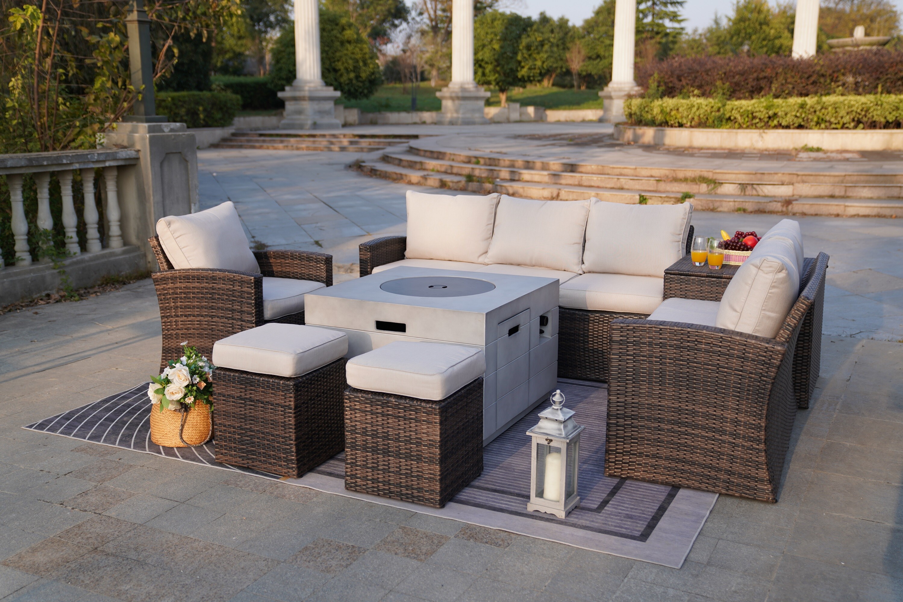 Moda Furnishings MAG-1403B-2140-B Patio-Conversation-Sets - View #9