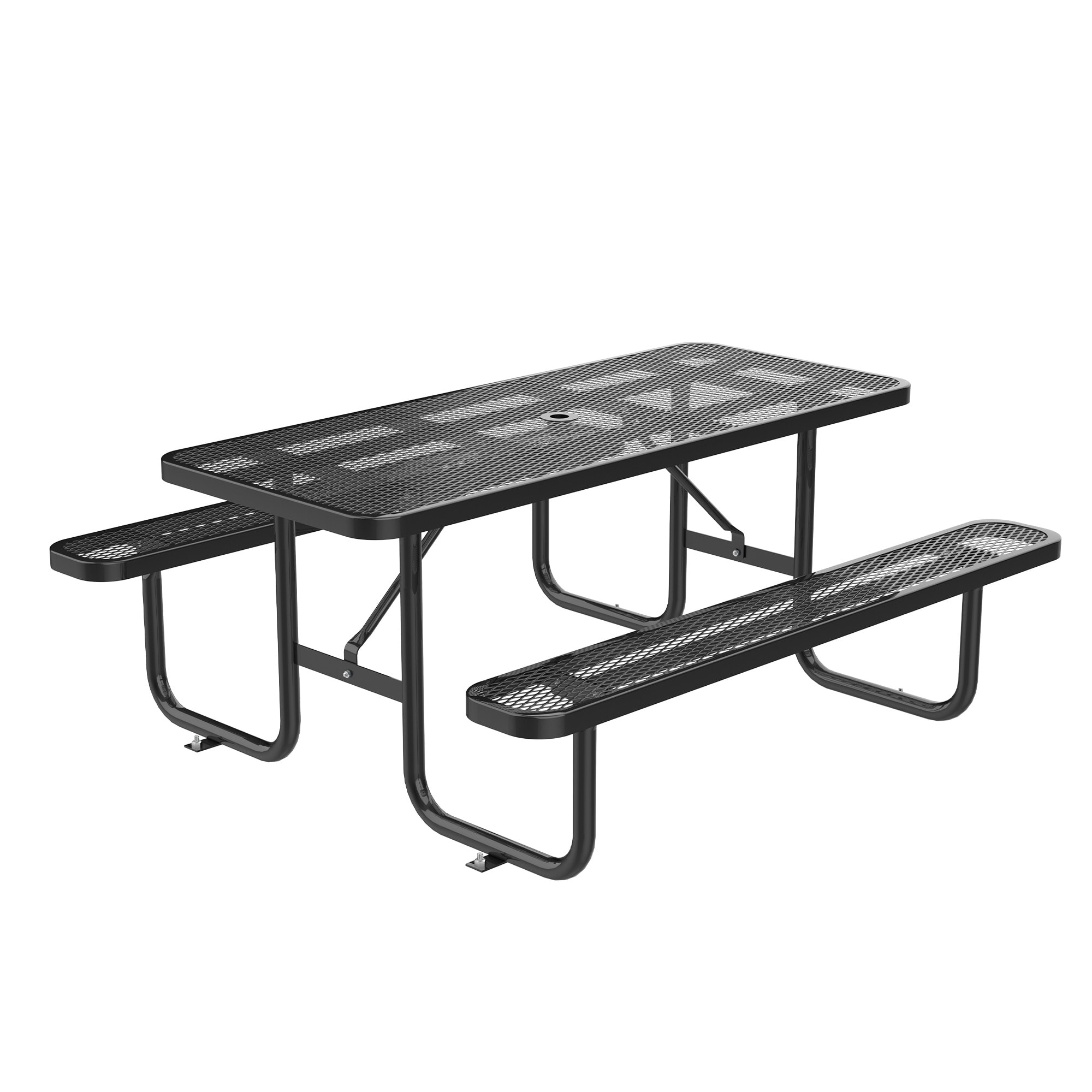PamaPic LJMLWHG005 Outdoor Picnic Table and Bench Set Weather Resistant Patio Dining Furniture with Durable Frame for Garden Backyard Deck Porch or Lawn Gatherings
