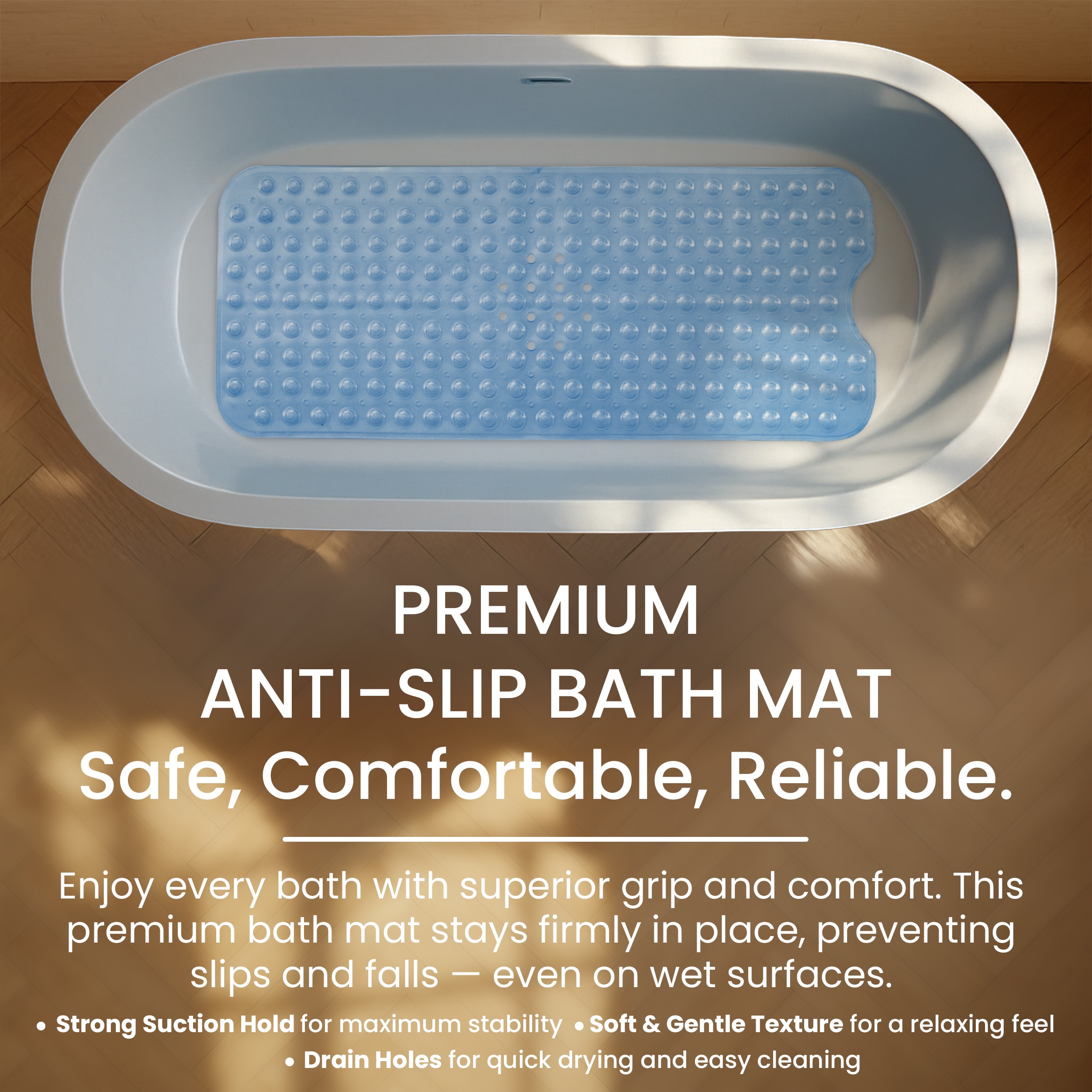 Lux Decor Collection BTM 40X16 CLRBLU Bath-Safety-Accessories - View #8
