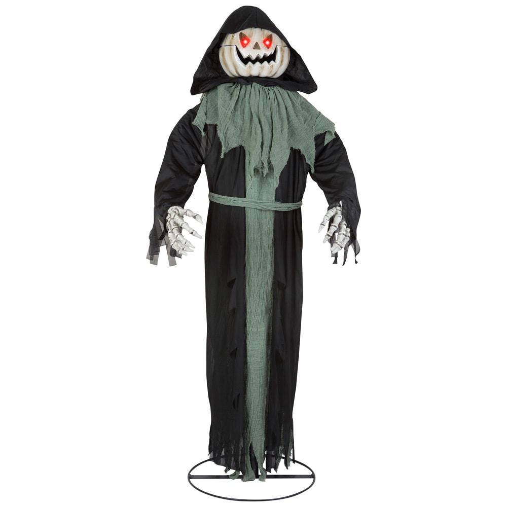 Haunted Living 59.84-in Moaning Lighted Animatronic Pumpkin Reaper ...