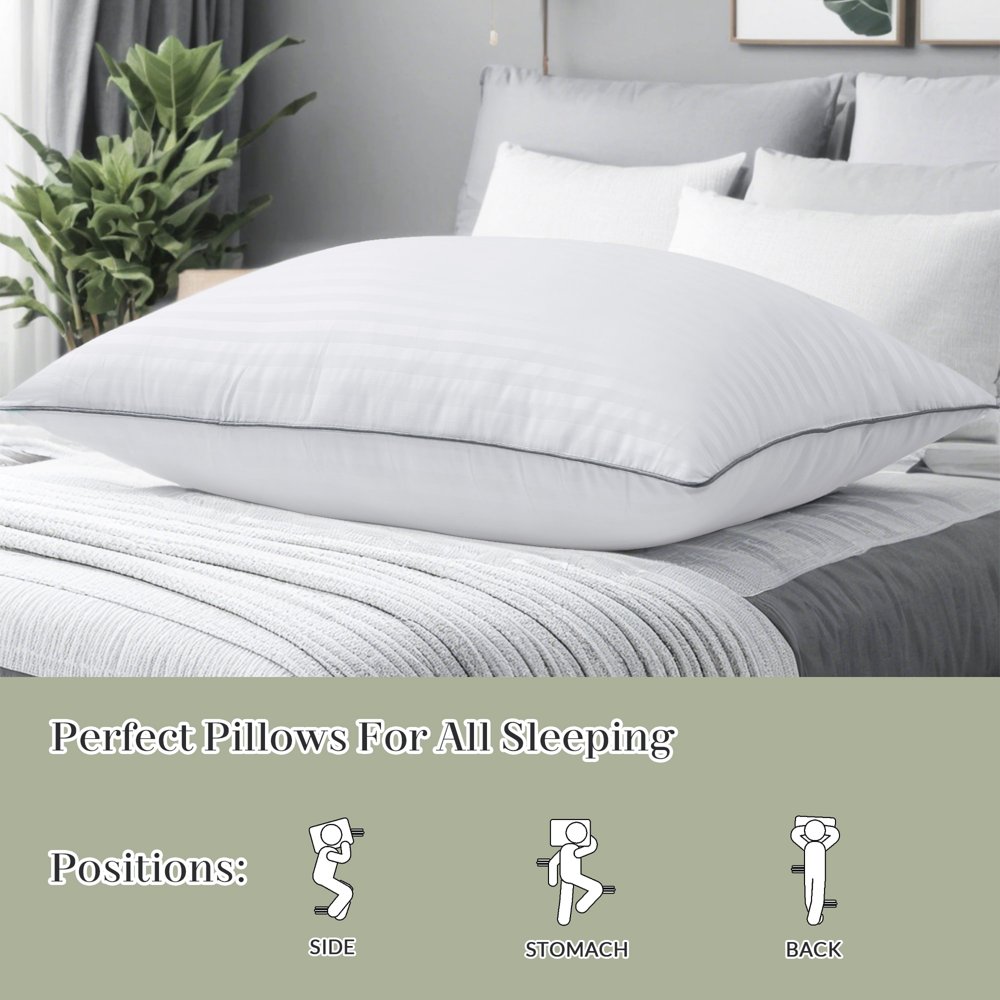 JEAREY JE-HXZ-WH-Q Bed-Pillows - View #5
