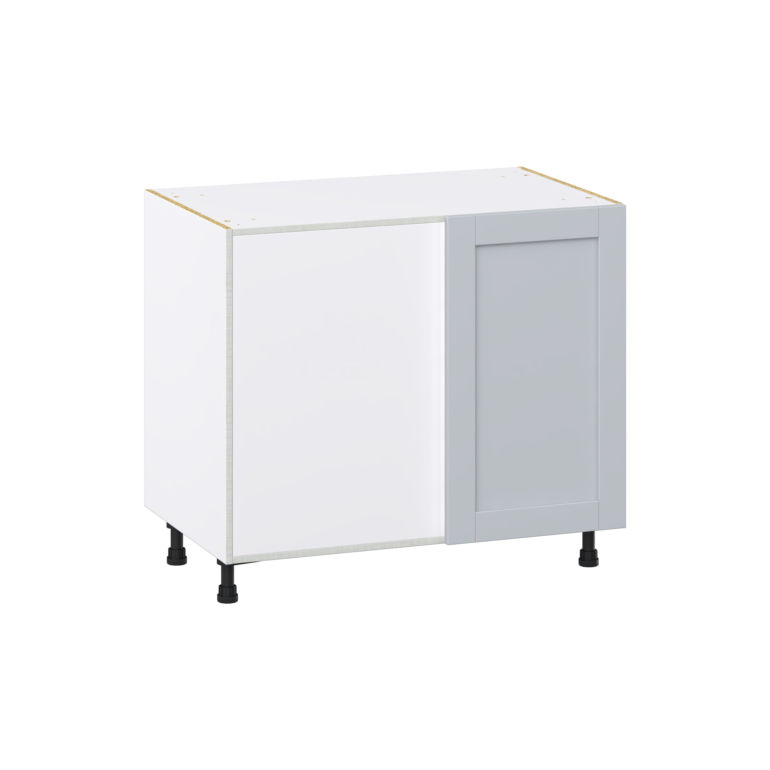 Hugo&Borg DSBBCL39-CH Charlesberg 39-in W x 34.5-in H x 24-in D Light Gray Blind Blind Base Fully assembled Cabinet (Flat Panel Shaker)