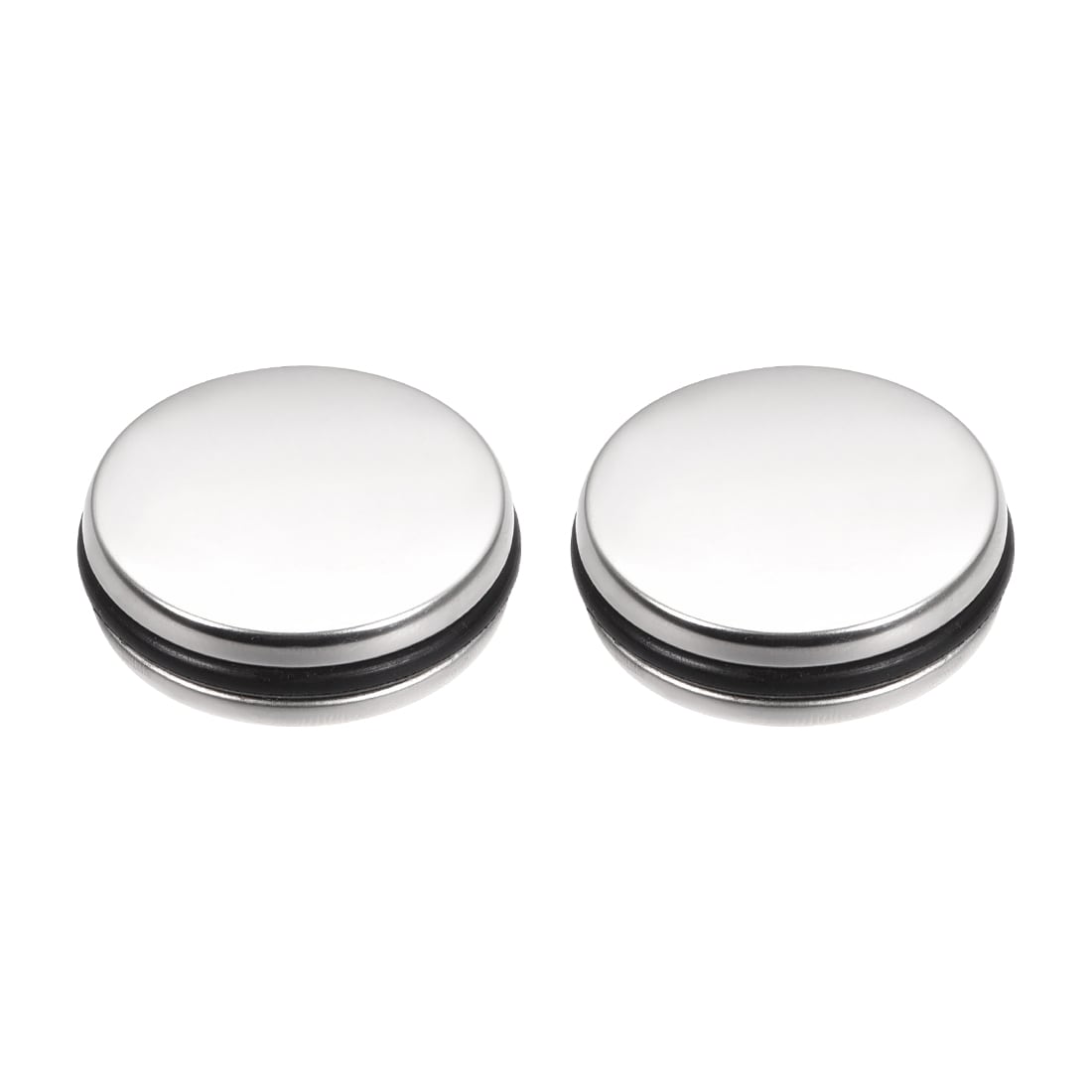 Unique Bargains - 2pcs Basin Sink Plug Stopper Stainless Steel 35mm Diameter Drain Stopper