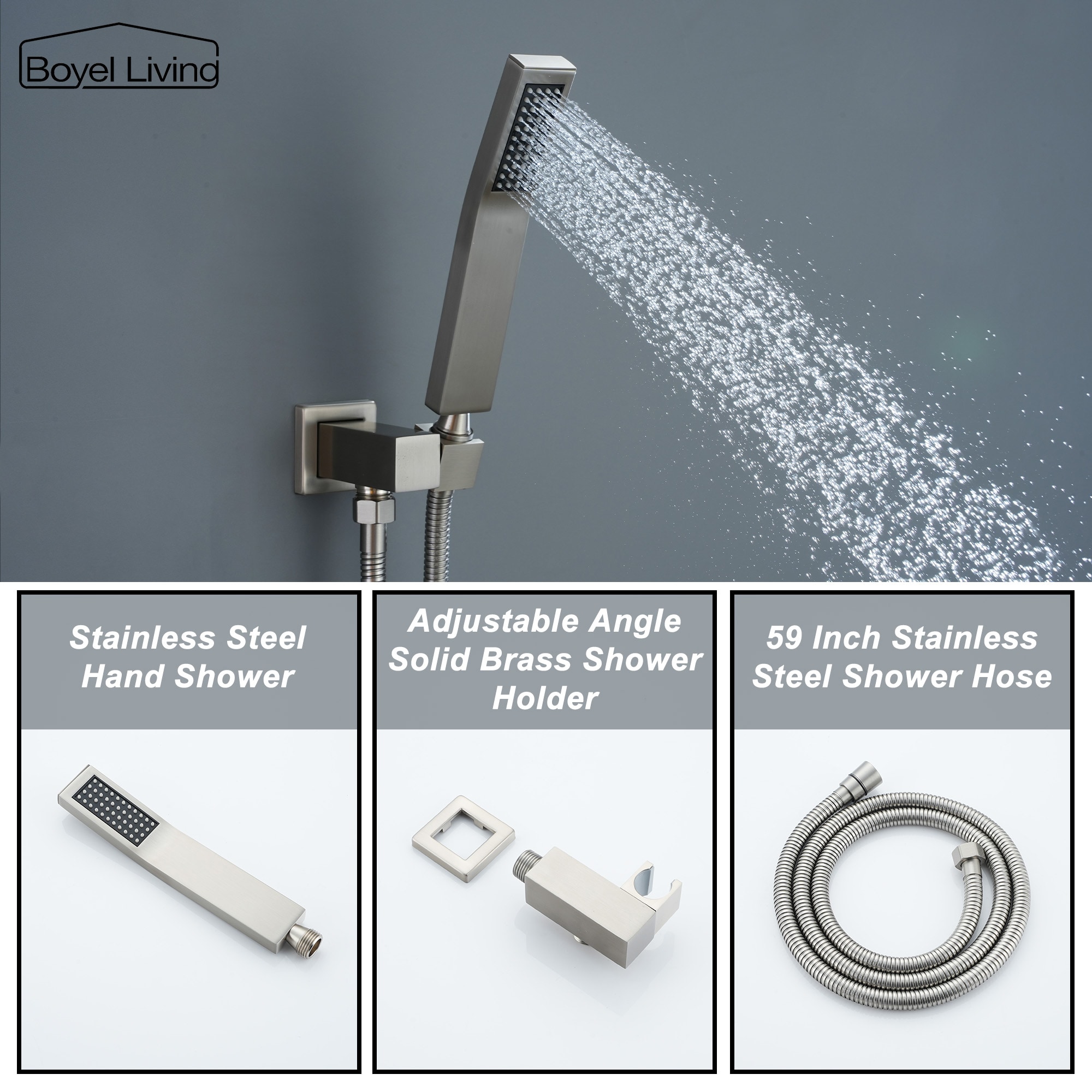 Clihome SMD-88003BN Showerhead-Bar-Panels - View #6