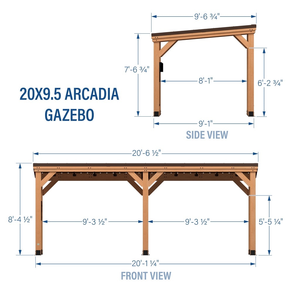 Backyard Discovery 2306066COM Wood-Resin-Gazebos - View #3