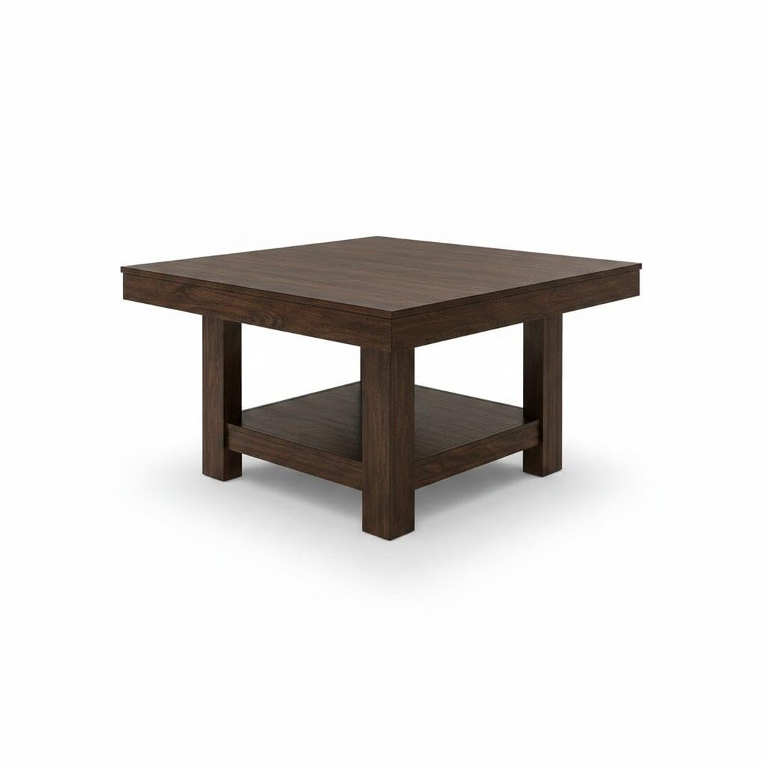 GarveeLife 47inch Farmhouse Square Dining Table for 4 with Storage ...
