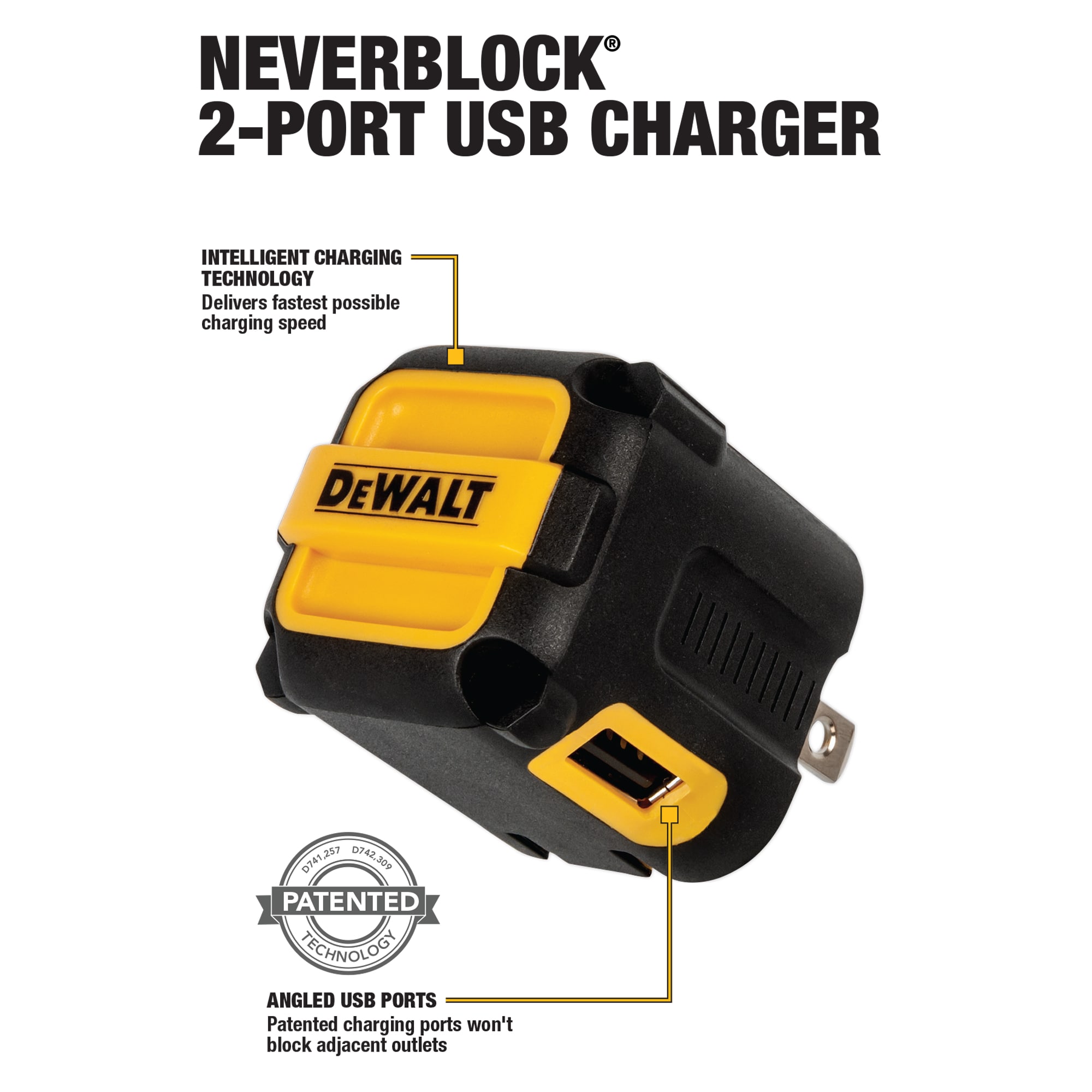 DEWALT Usb A Wall Outlet Charger 2 in the Mobile Device Chargers