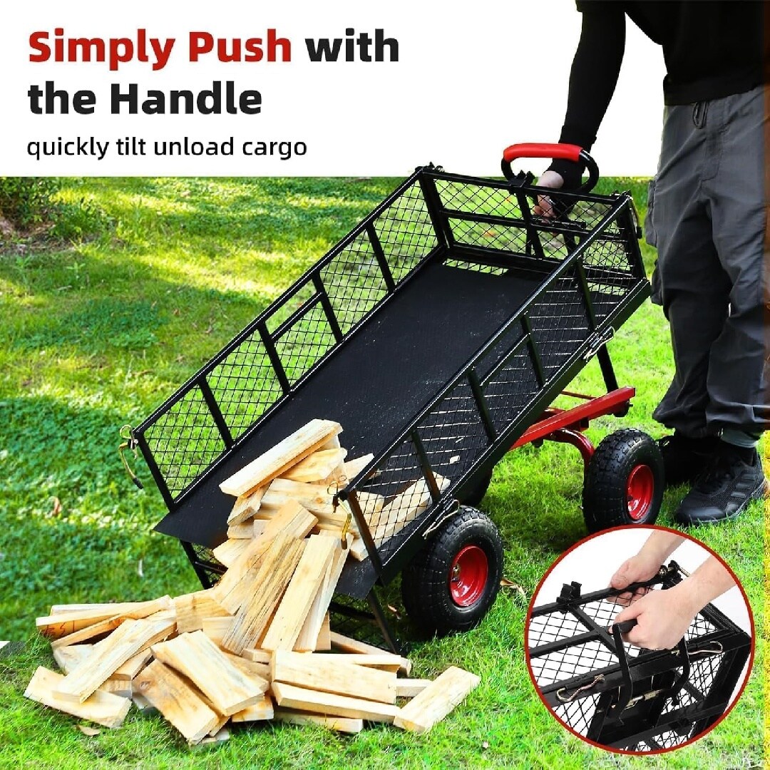 Qeetex KL-PHO-333EJ5IU Wheelbarrow-Yard-Cart - View #2