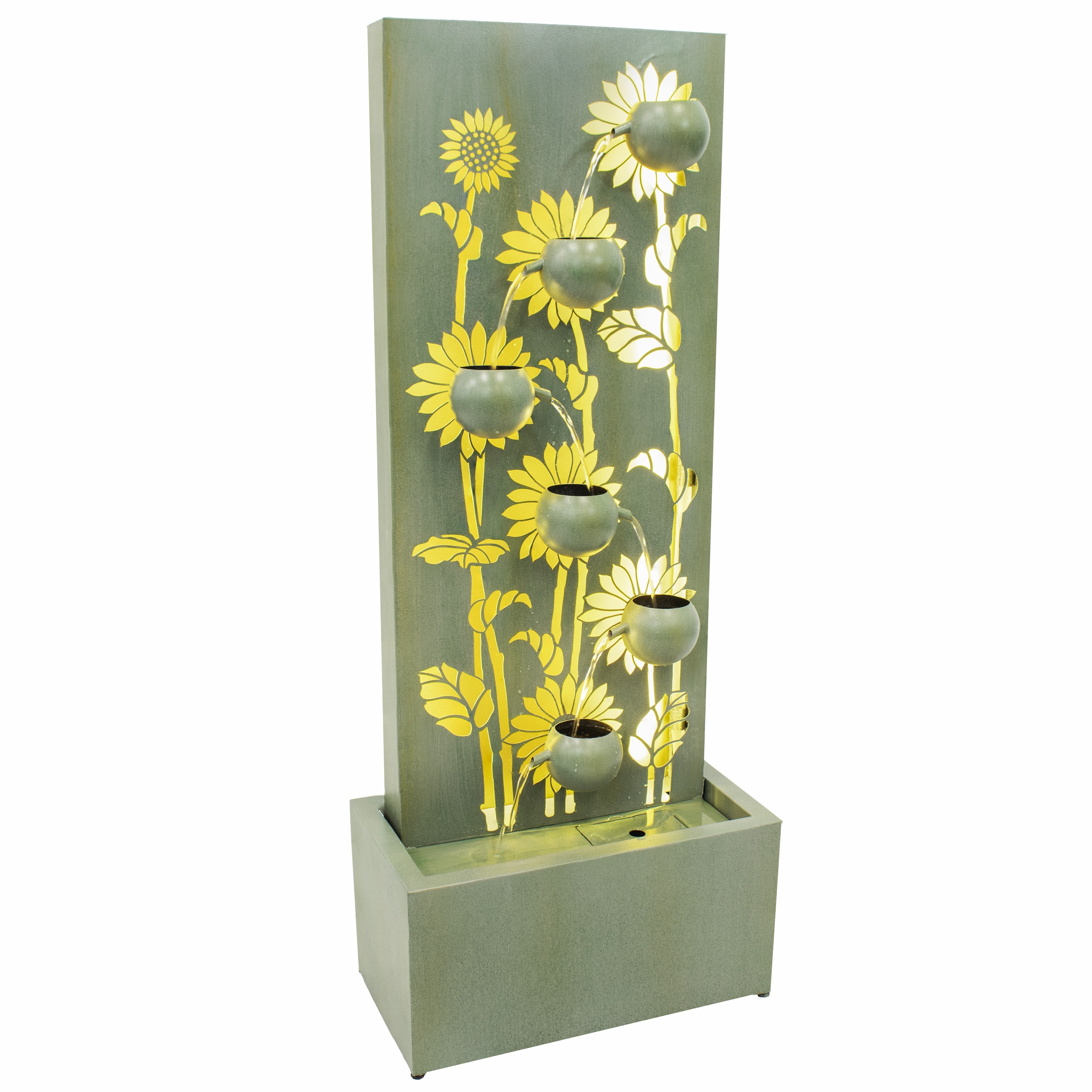 Sunnydaze Decor MCA-2541 48.5-in H Metal Outdoor Fountain Statue Pump Included